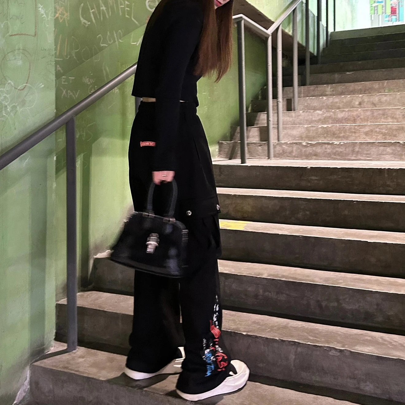 RD-C427 · Crostar Racing-Print Cargo Sweatpants showcase view 3