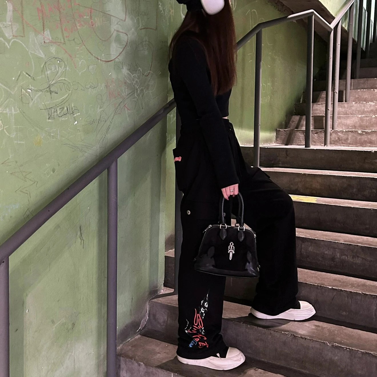 RD-C427 · Crostar Racing-Print Cargo Sweatpants showcase view 5