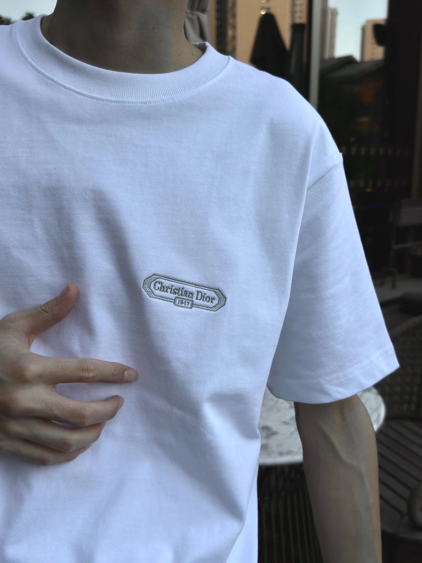 RD-C207 · Embroidered Label T-Shirt showcase view 7