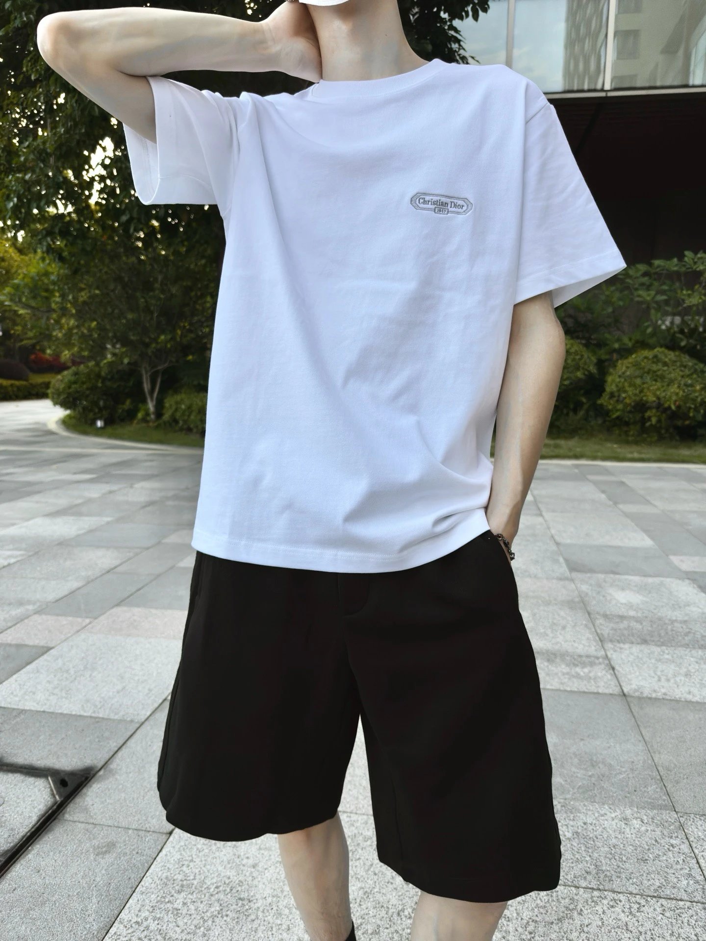 RD-C207 · Embroidered Label T-Shirt showcase view 3