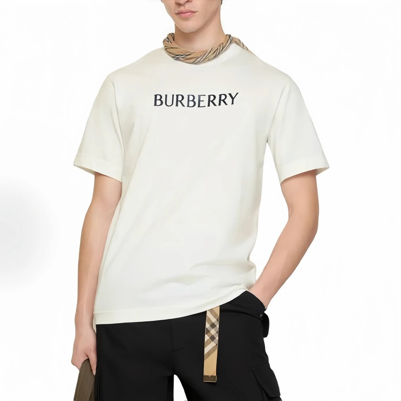 RD-C077 · Letter-Print Cotton T-Shirt showcase view 10