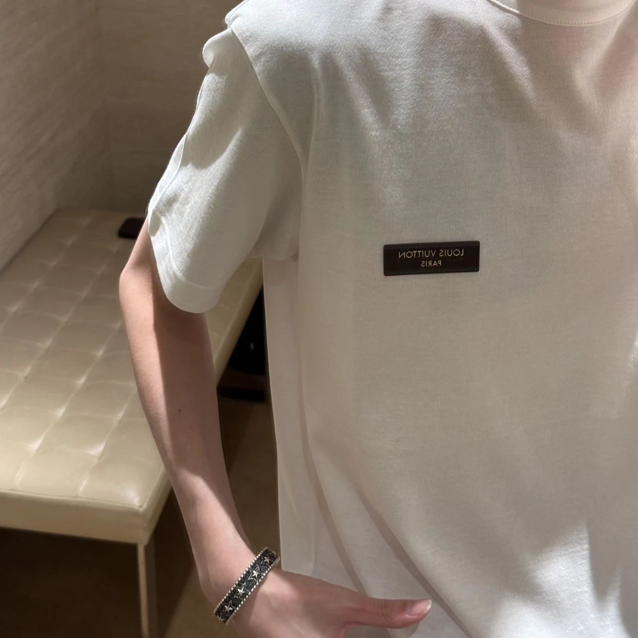 RD-C095 · Leather-Badge Cotton Jersey T-Shirt showcase view 6