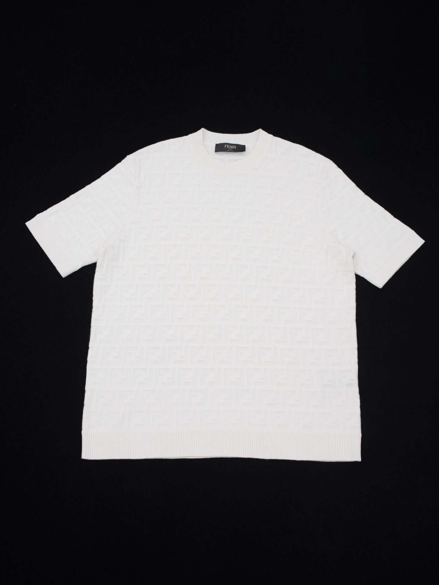 RD-C064 · Double-F Jacquard Knit T-Shirt showcase view 6