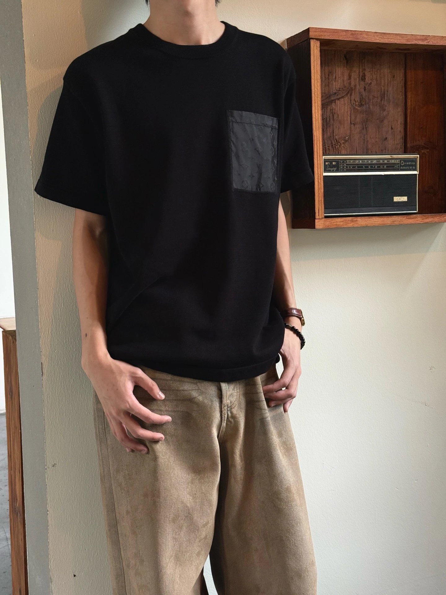 RD-C066 · Mercerized Long-Staple Cotton Pocket T-Shirt showcase view 4