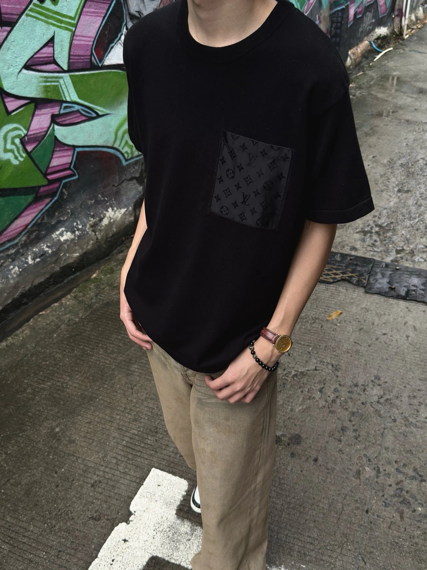 RD-C066 · Mercerized Long-Staple Cotton Pocket T-Shirt showcase view 5