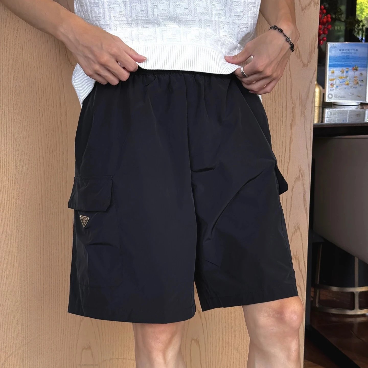 RD-C302 · Metal Triangle Nylon Shorts showcase view 1