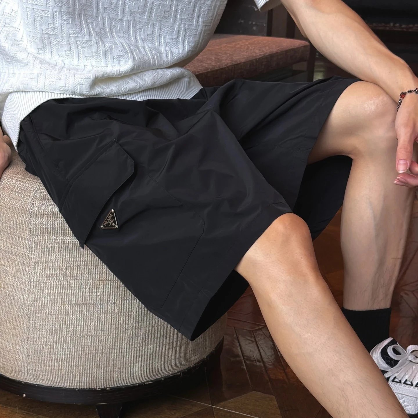 RD-C302 · Metal Triangle Nylon Shorts showcase view 2