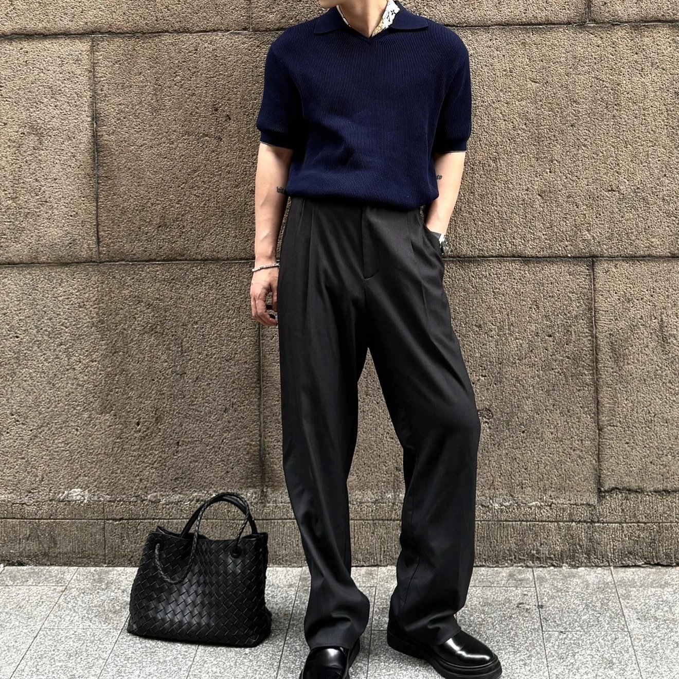 RD-C388 · Seagull-Collar Short-Sleeve Knit showcase view 7