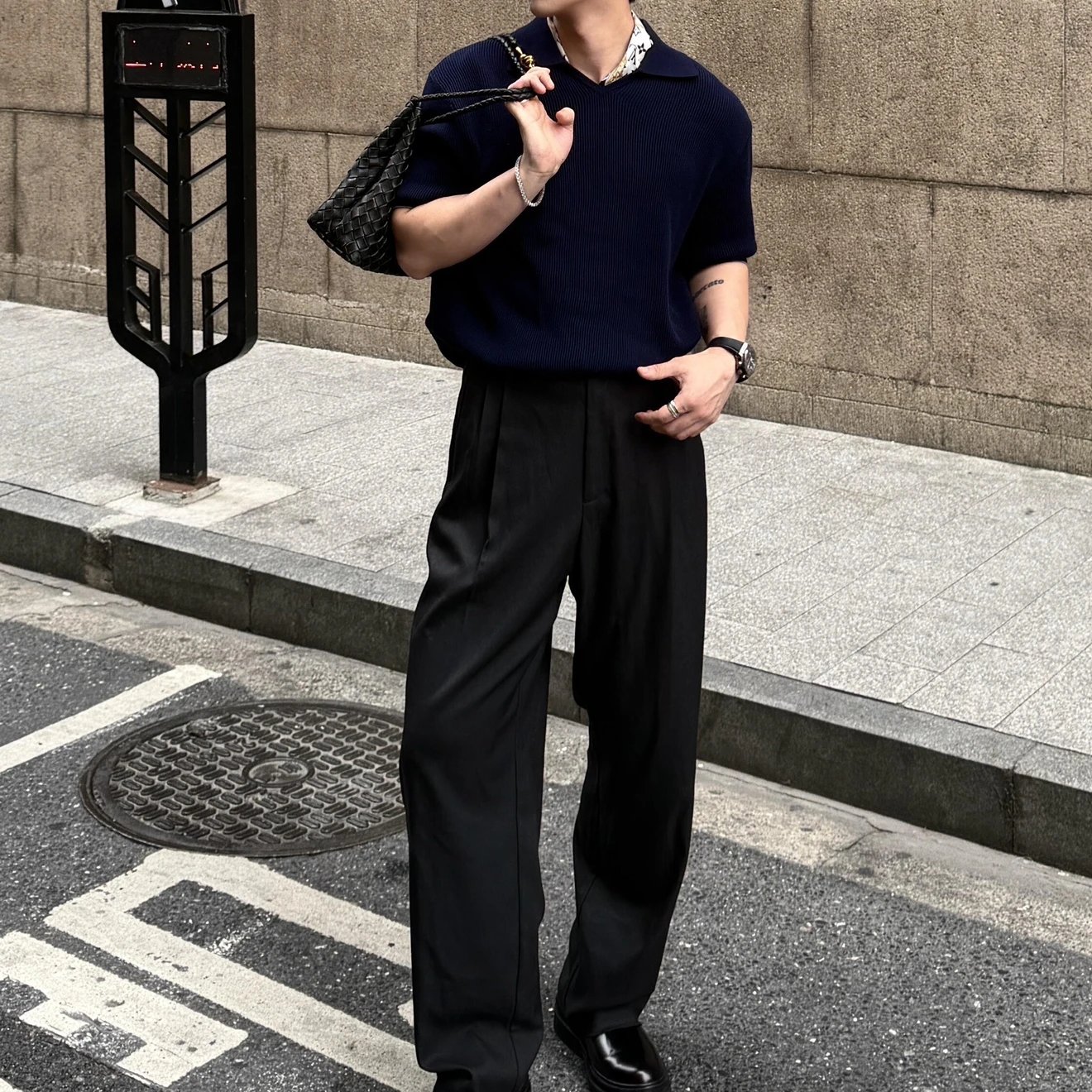RD-C388 · Seagull-Collar Short-Sleeve Knit showcase view 8