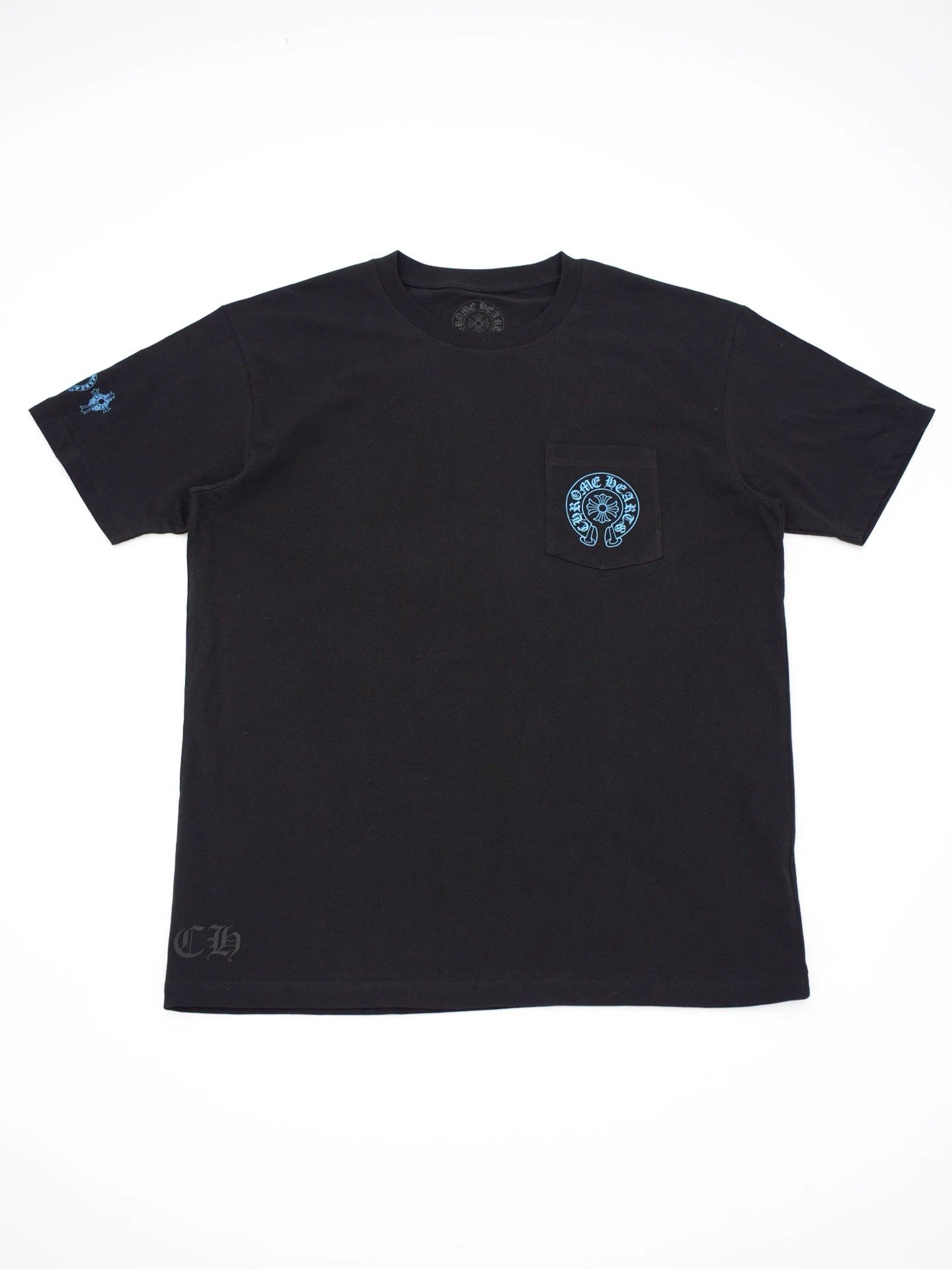RD-C096 · Blue Cross Print Short-Sleeve T-Shirt showcase view 10