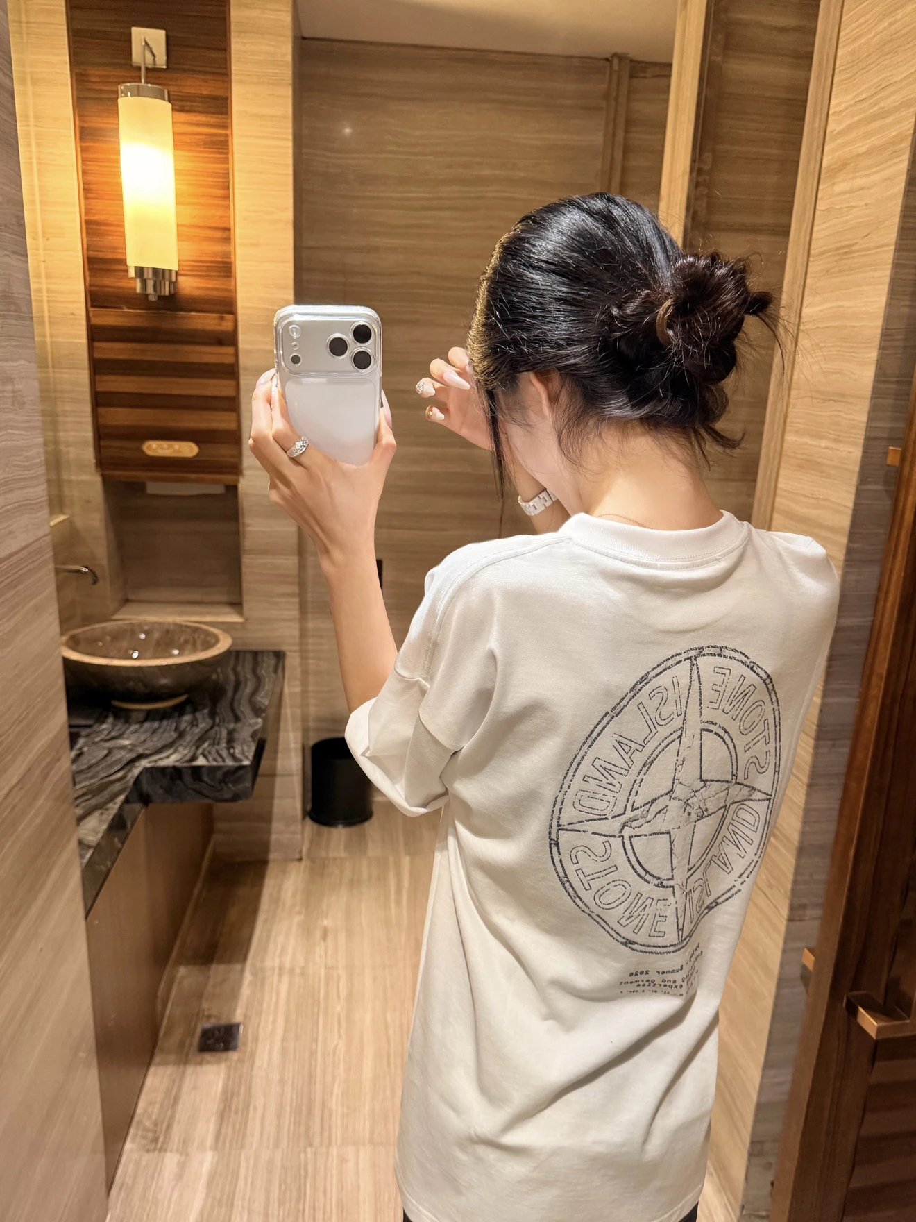 RD-C074 · Compass Graphic Heavyweight T-Shirt showcase view 7