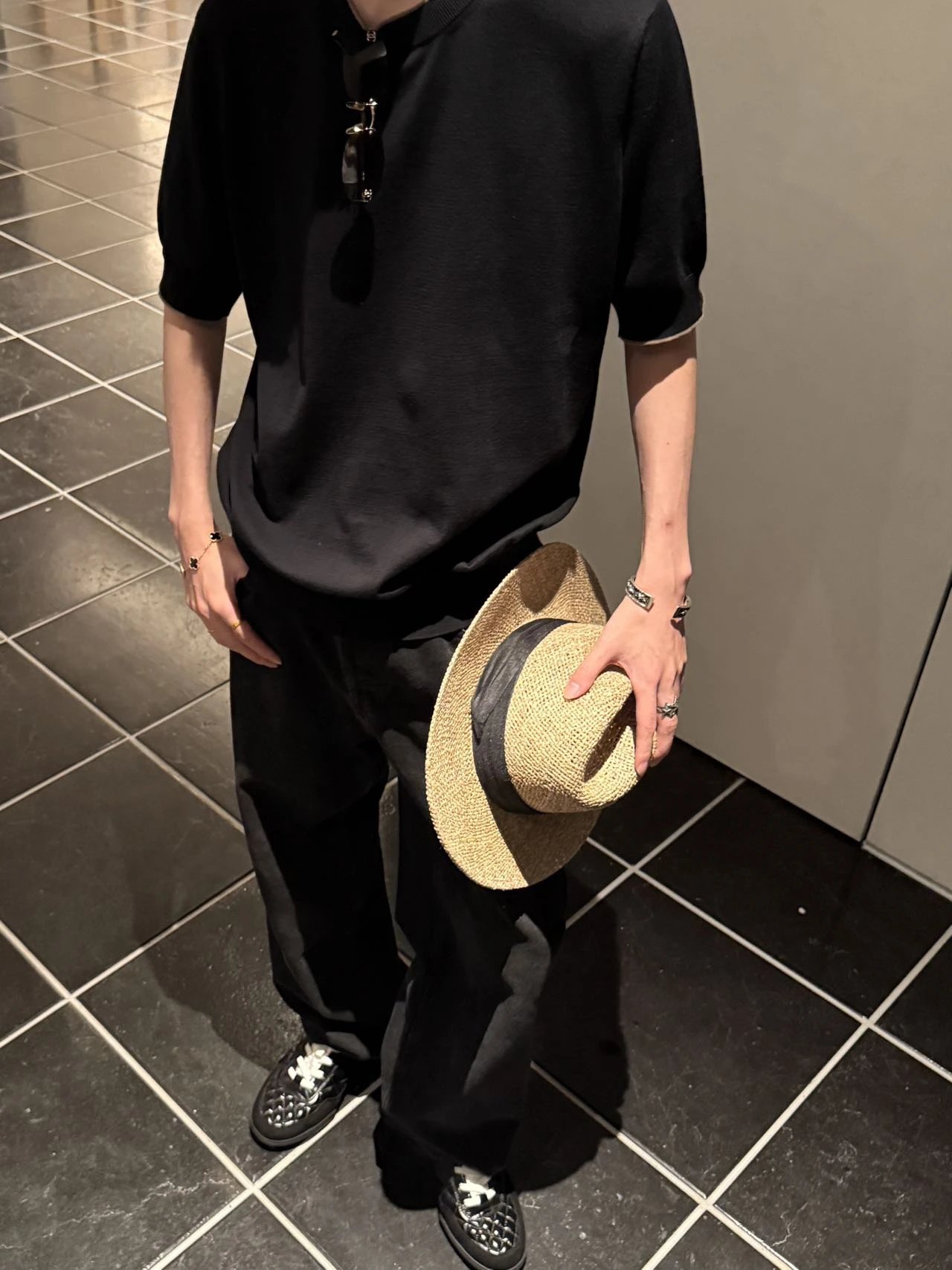 RD-C076 · Two-Tone Fine Cotton Knit T-Shirt showcase view 15