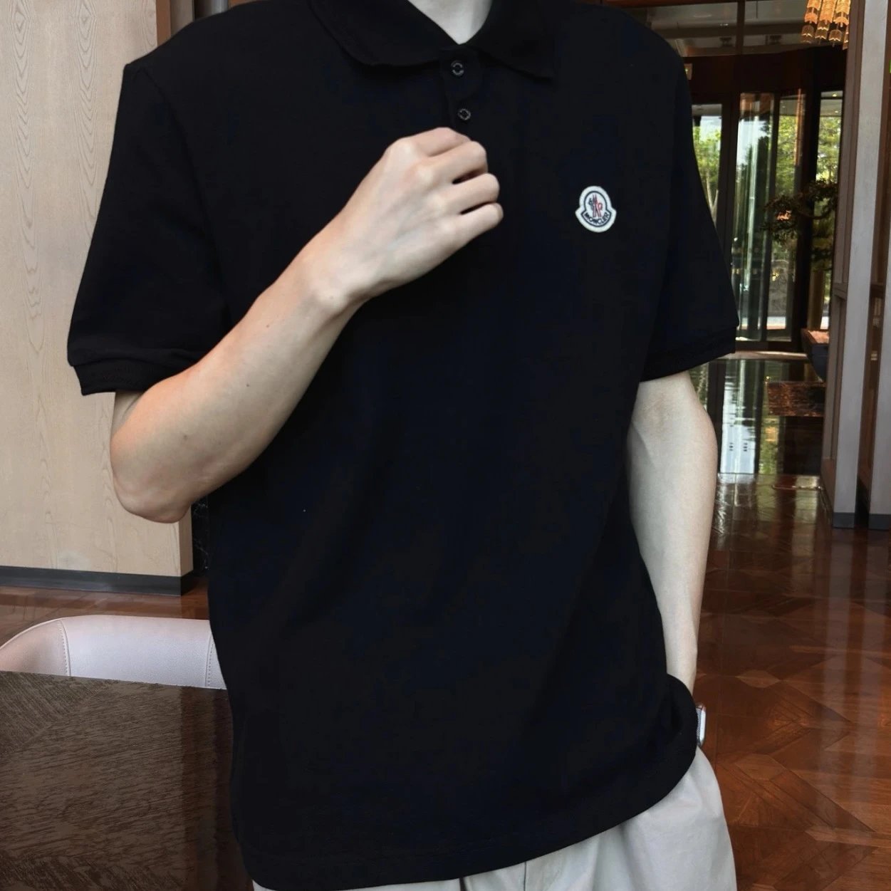 RD-C094 · Logo Piqué Polo Shirt showcase view 1