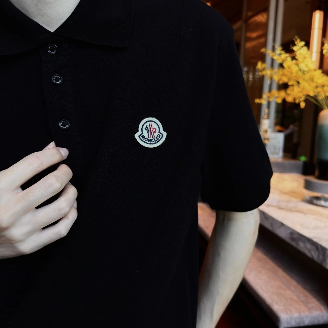 RD-C094 · Logo Piqué Polo Shirt showcase view 3
