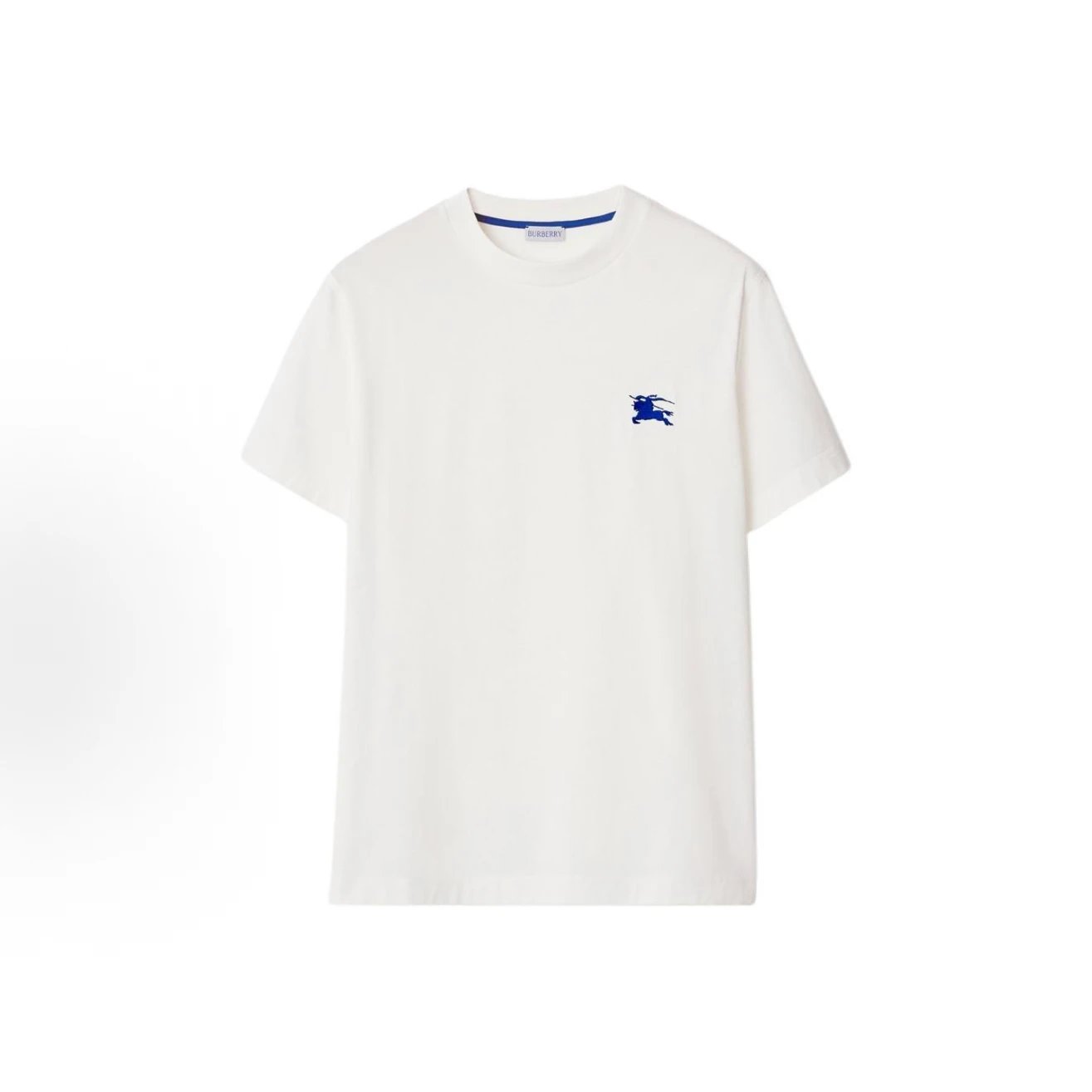 RD-C212 · Blue Equestrian Embroidery Mercerized Lyocell T-Shirt showcase view 1