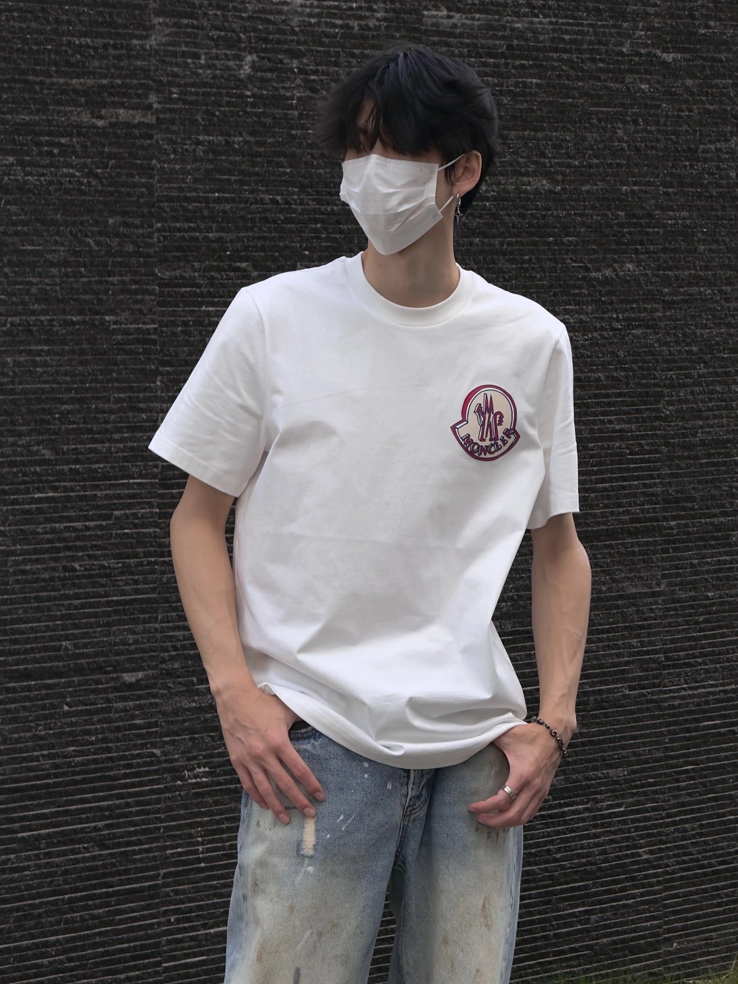 RD-C213 · Embroidered Logo Straight-Fit T-Shirt showcase view 2