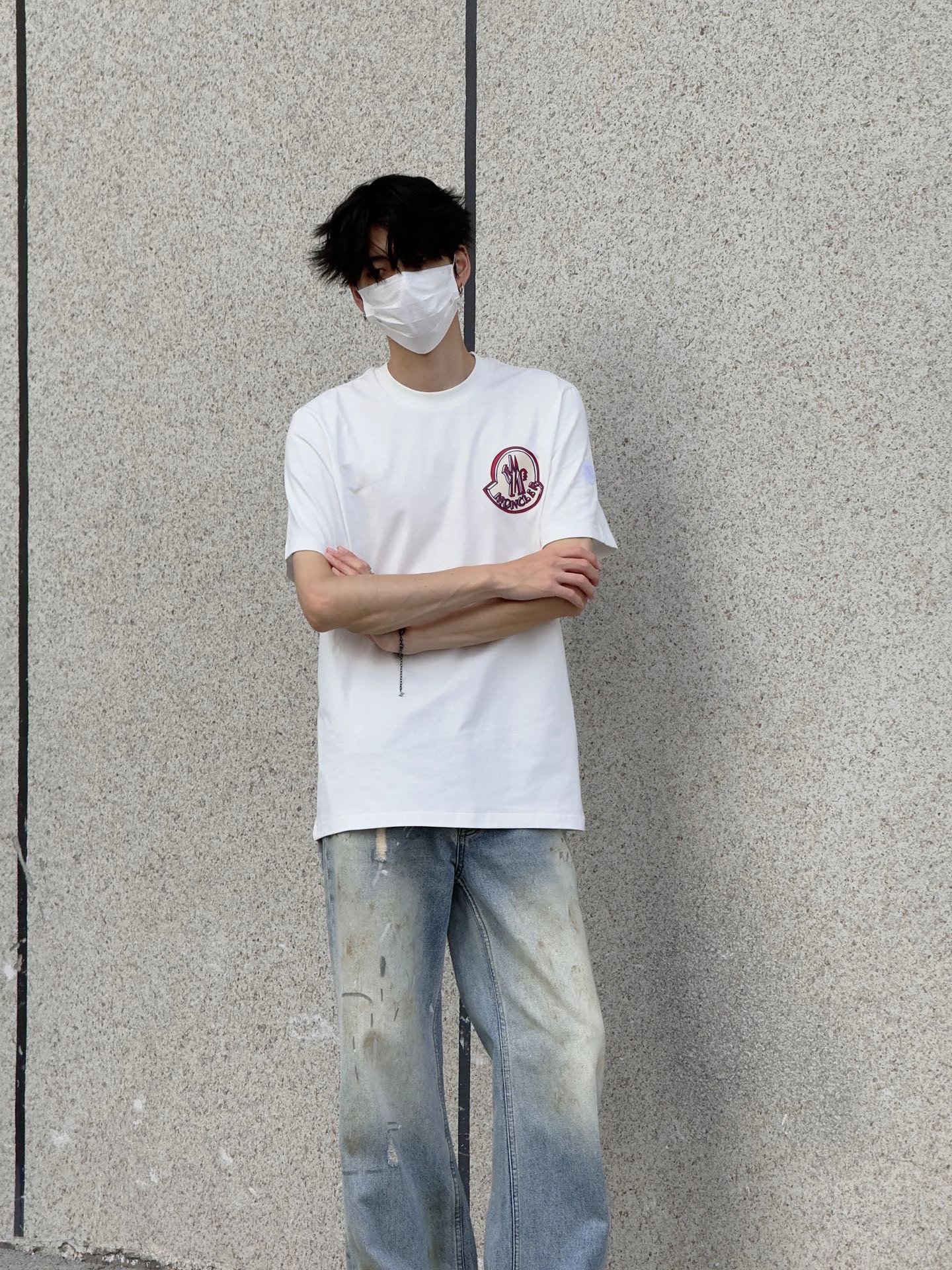 RD-C213 · Embroidered Logo Straight-Fit T-Shirt showcase view 9