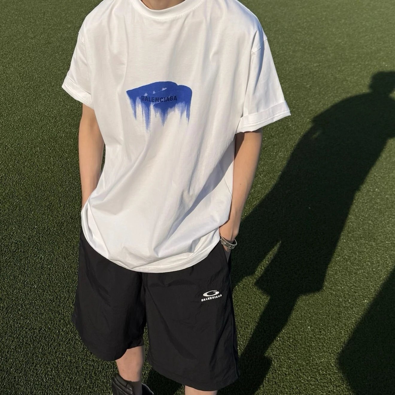 RD-C065 · Brush Graphic Embroidered T-Shirt showcase view 1