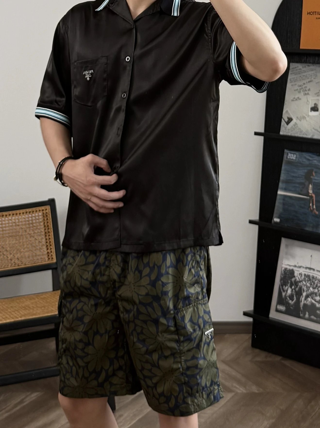 RD-C055 · Floral-Print Swim Shorts showcase view 6