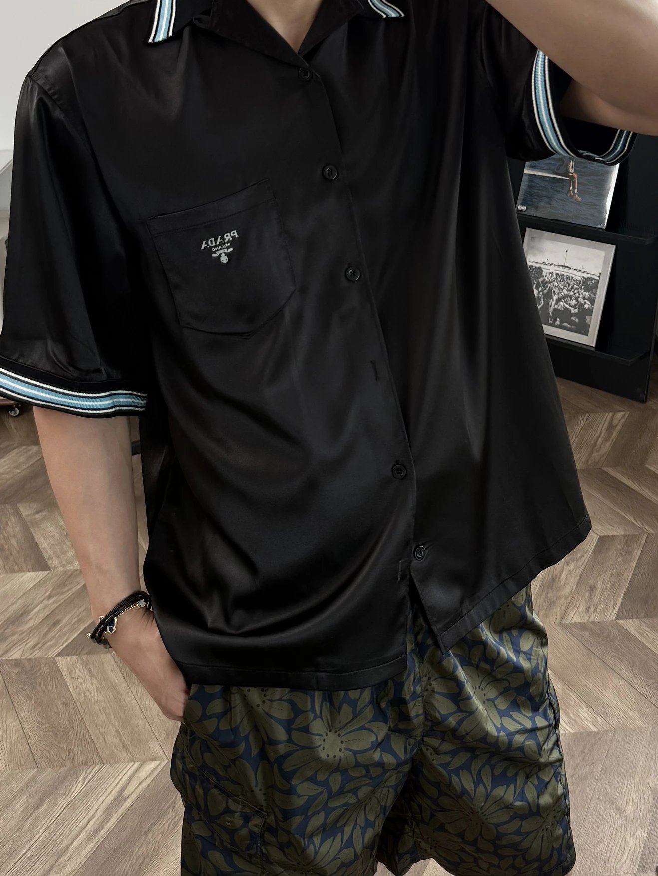 RD-C055 · Floral-Print Swim Shorts showcase view 7
