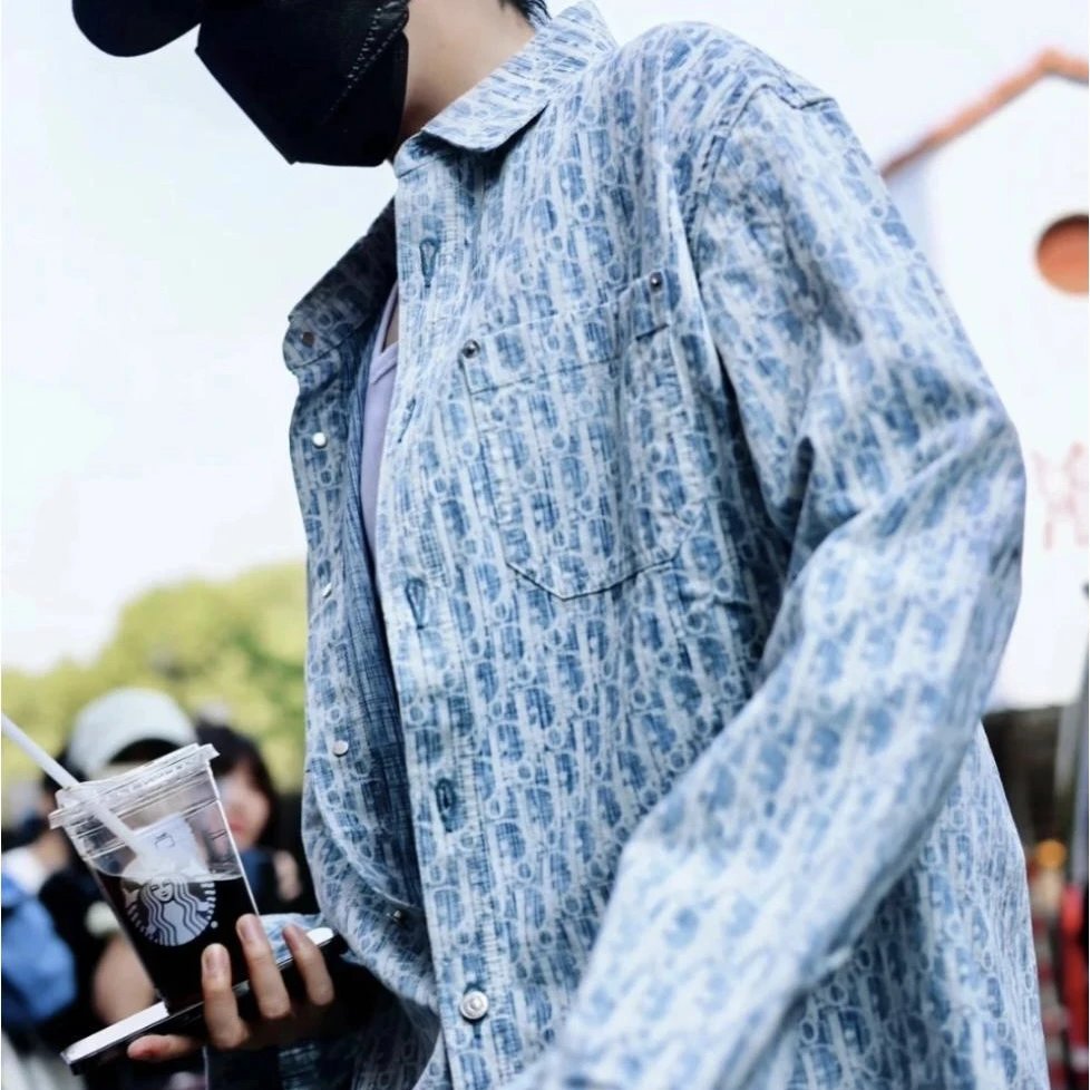 RD-C002 · Monogram Cotton Denim Overshirt showcase view 1