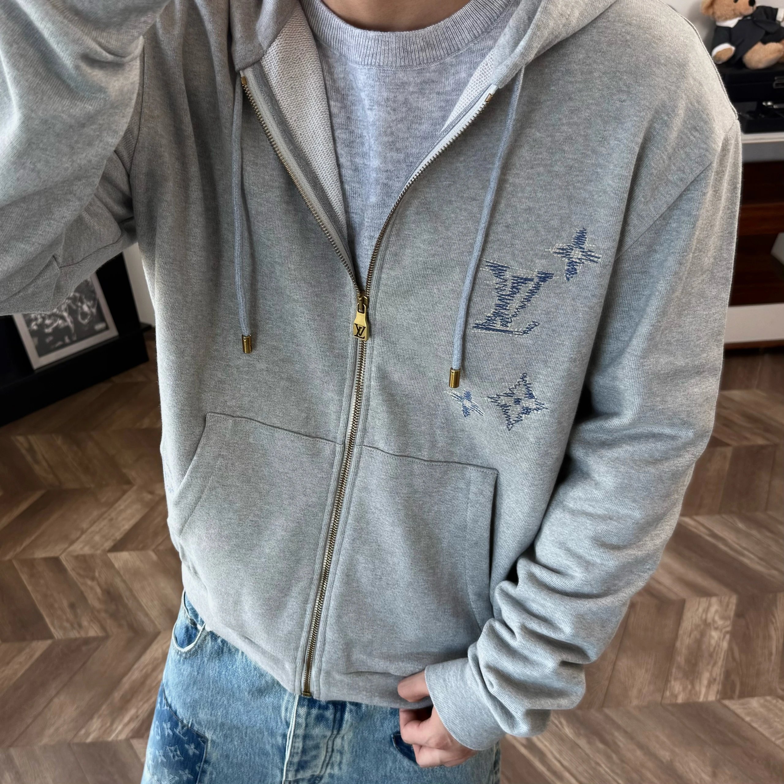 RD-C007 · Monogram Zip Hoodie showcase view 1