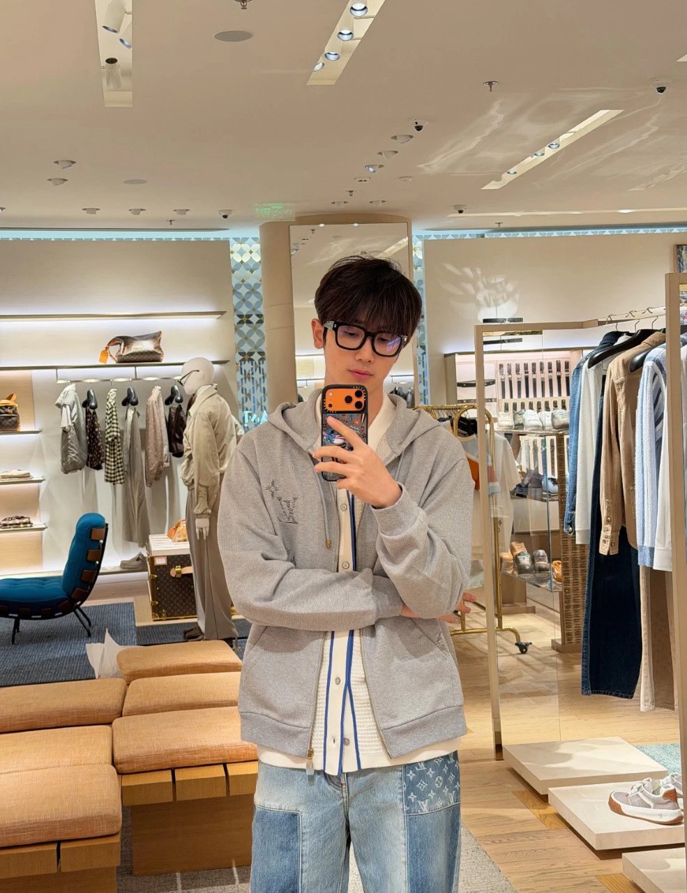 RD-C007 · Monogram Zip Hoodie showcase view 7