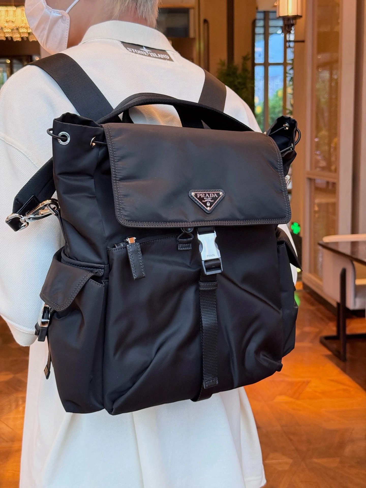 RD-B019 · Convertible Nylon Backpack showcase view 1