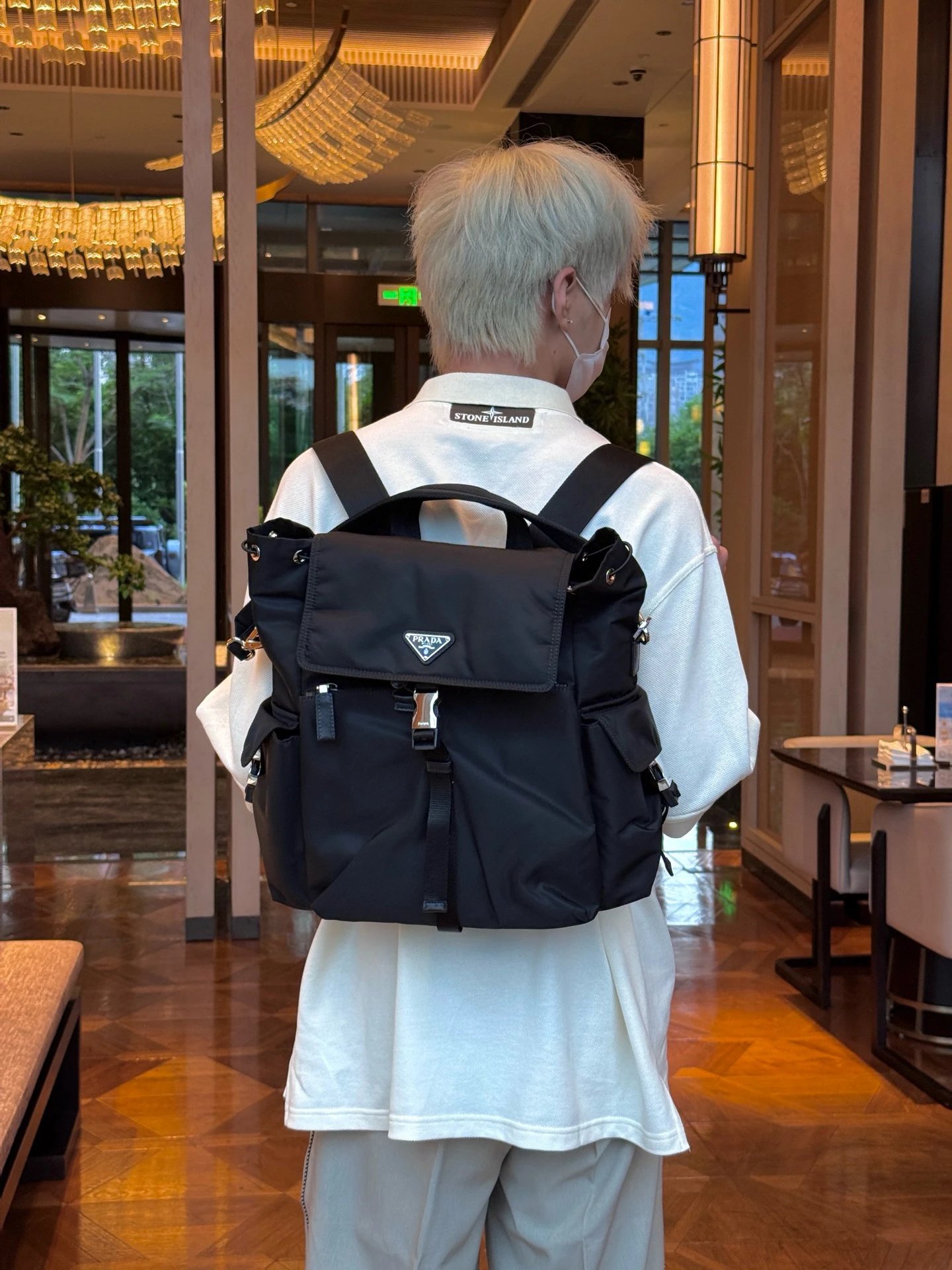 RD-B019 · Convertible Nylon Backpack showcase view 3