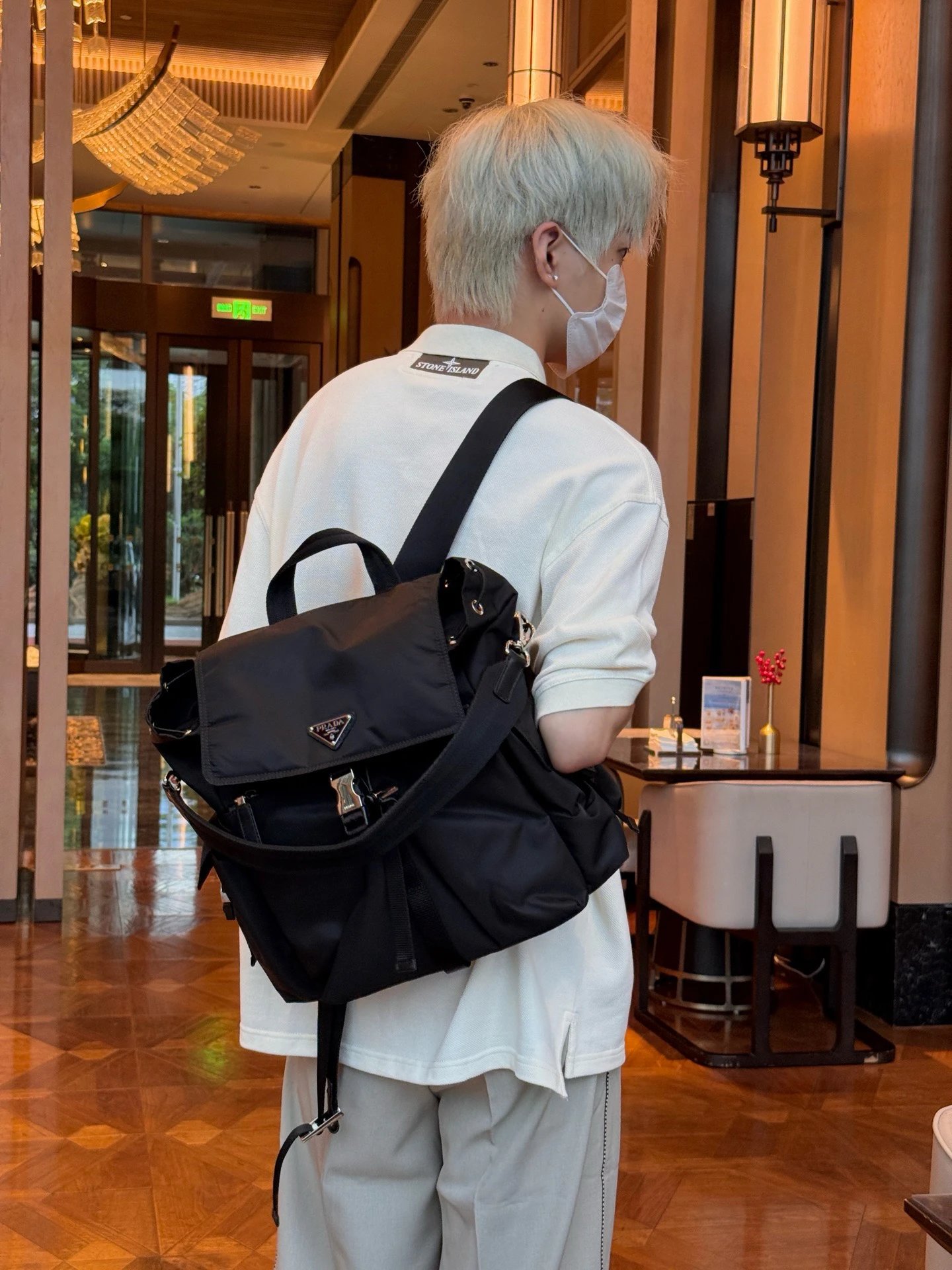 RD-B019 · Convertible Nylon Backpack showcase view 5