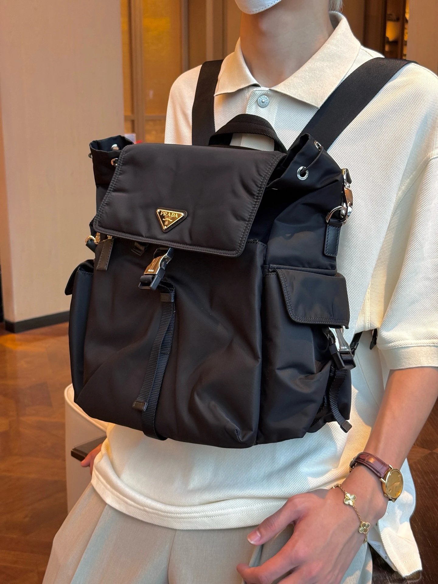 RD-B019 · Convertible Nylon Backpack showcase view 6