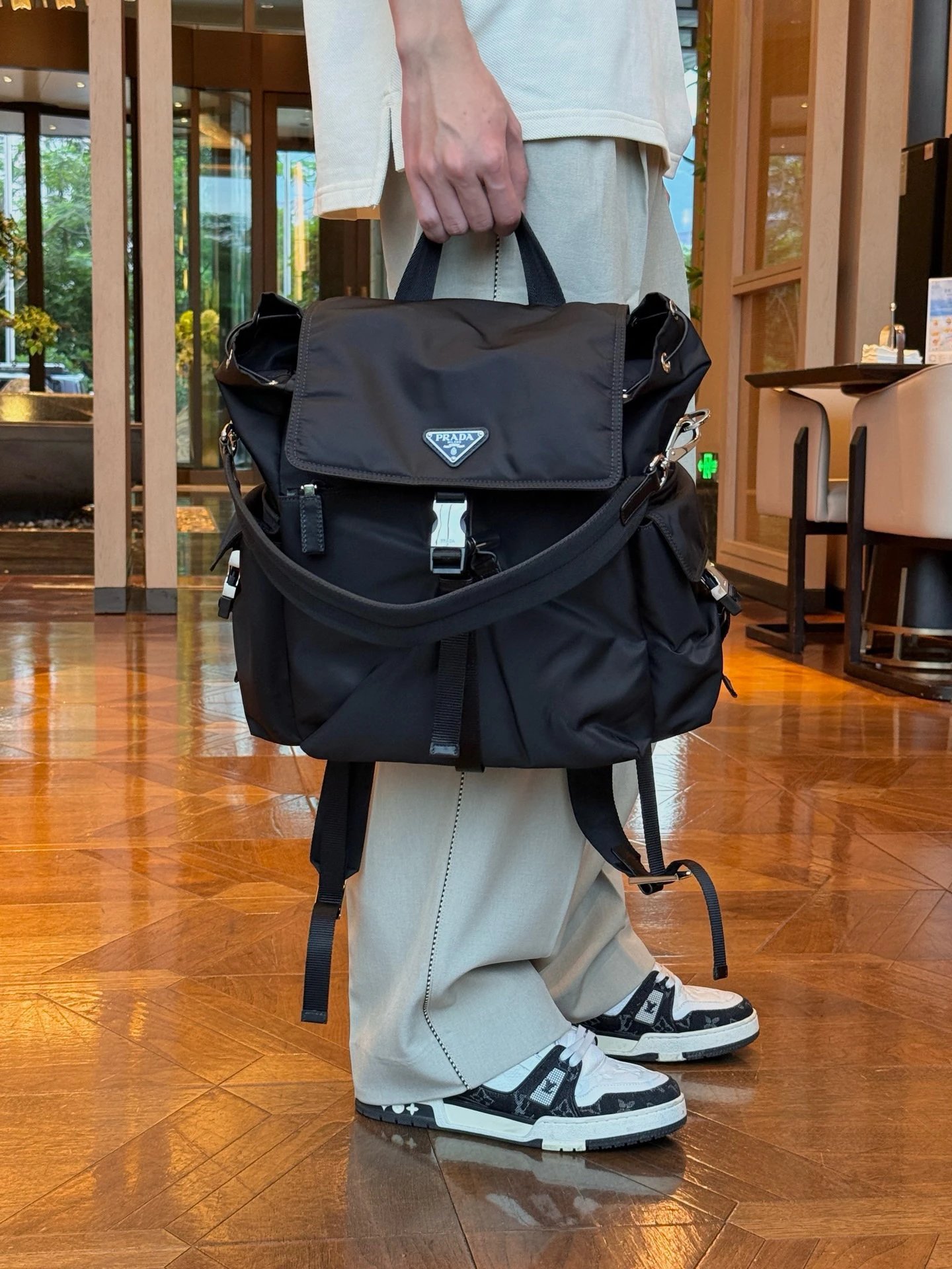 RD-B019 · Convertible Nylon Backpack showcase view 8