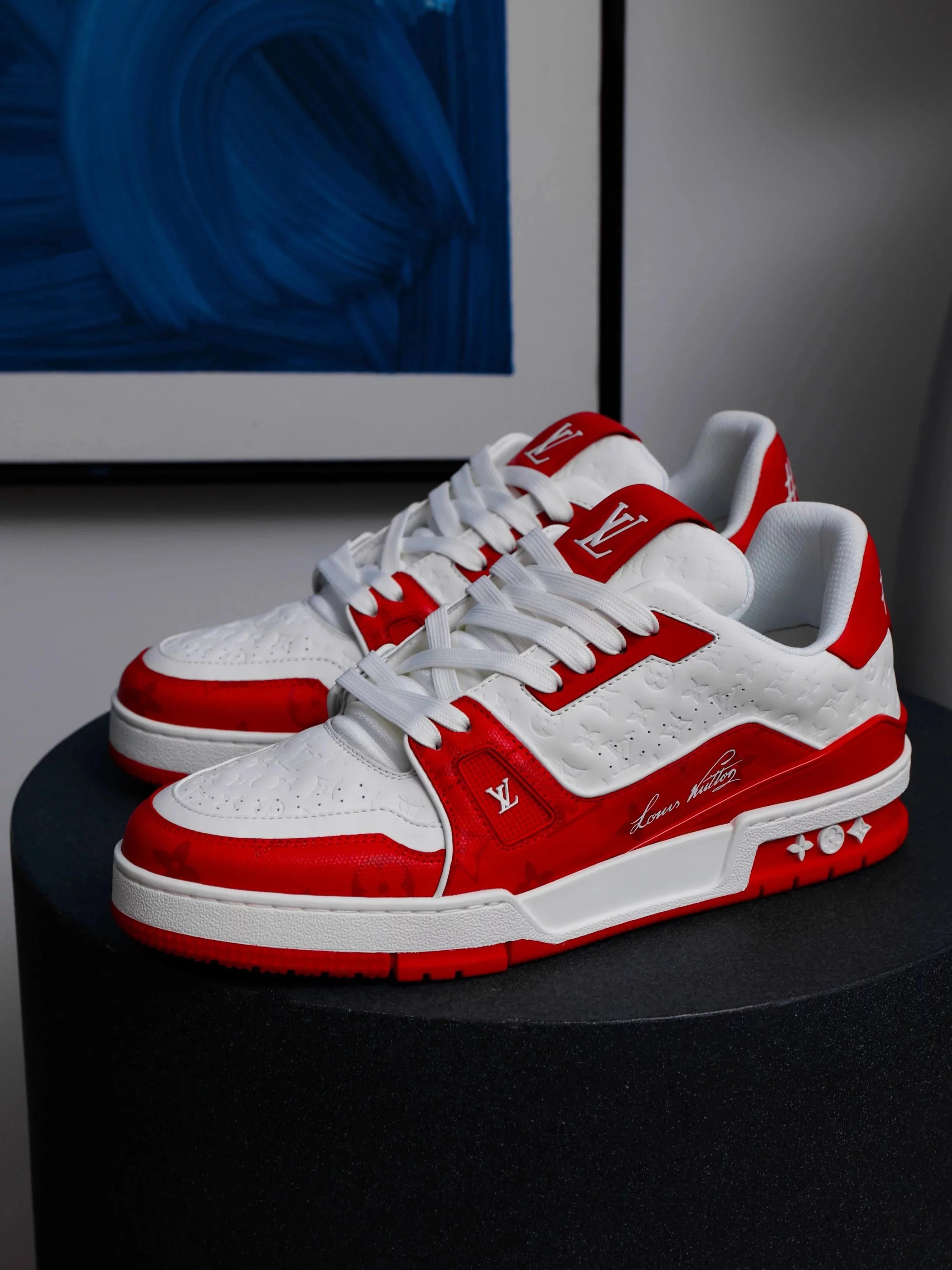 RD-S015 · Colour-Block and Check Low-Top Trainer showcase view 16