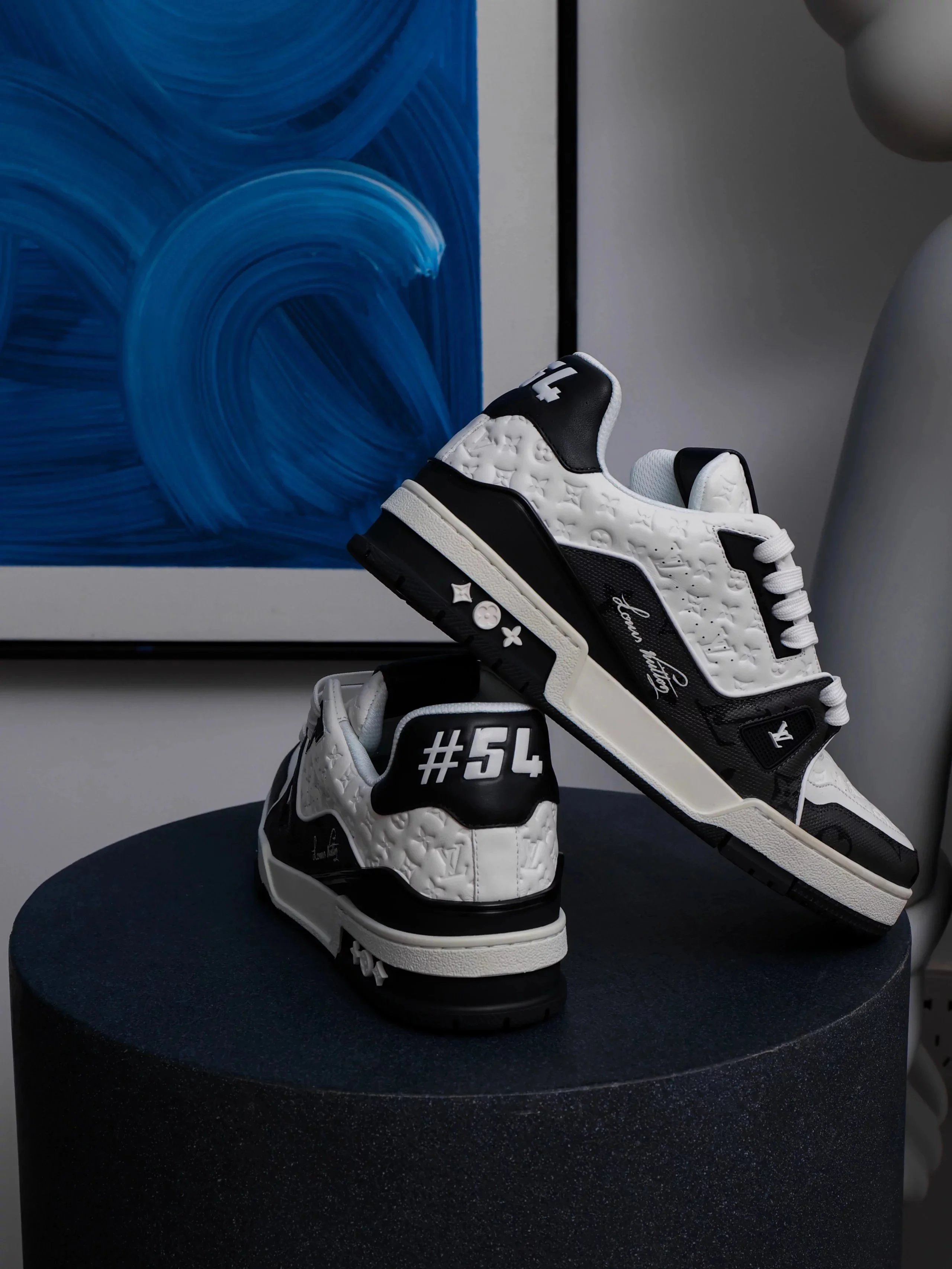 RD-S015 · Colour-Block and Check Low-Top Trainer showcase view 31