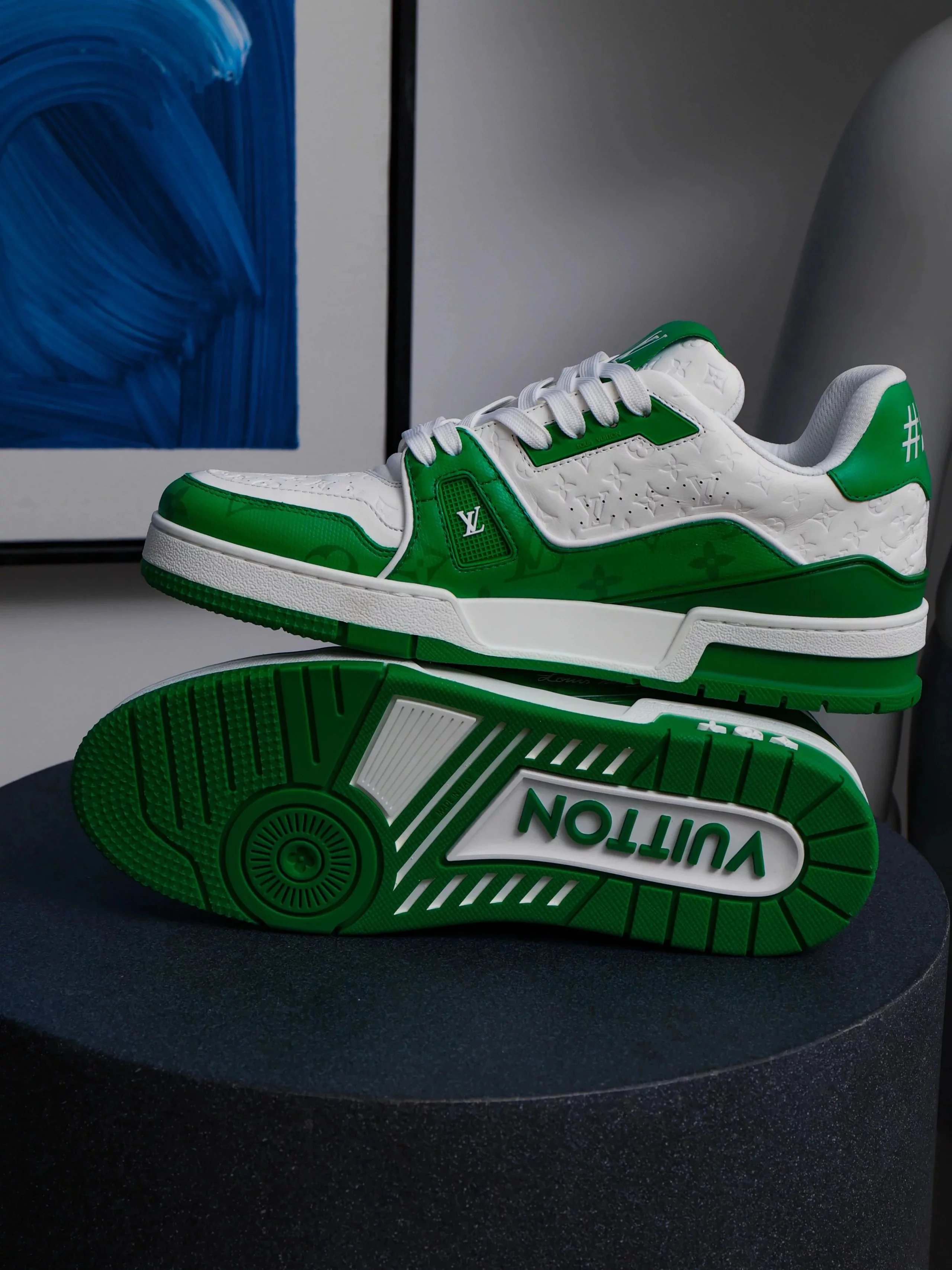 RD-S015 · Colour-Block and Check Low-Top Trainer showcase view 43