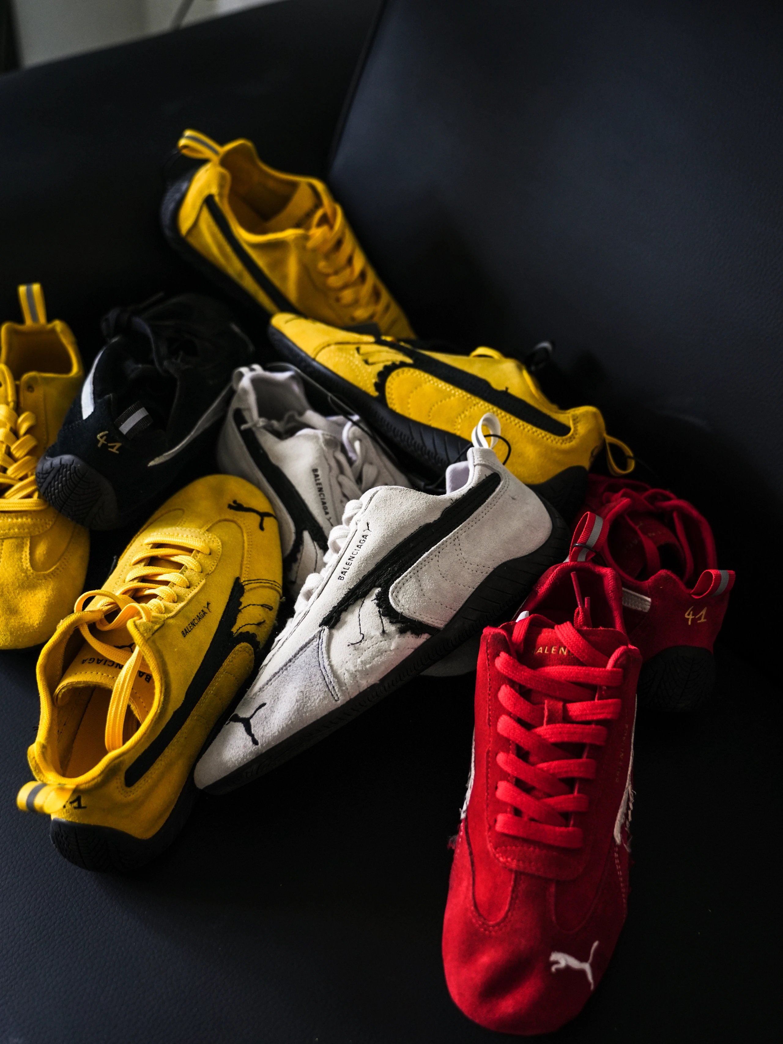 RD-S018 · Distressed Suede Low-Profile Runner showcase view 1