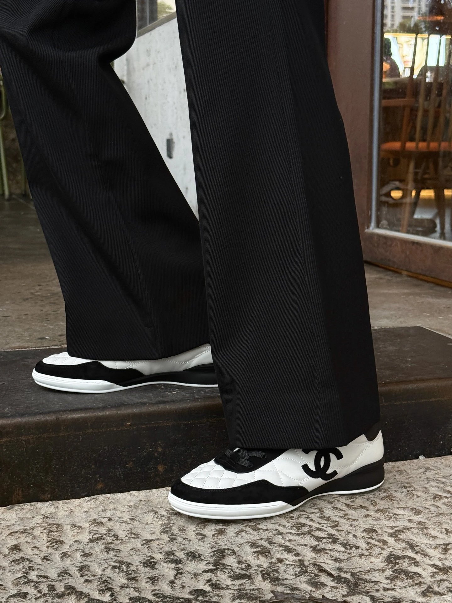 RD-S023 · Quilted Two-Tone Leather Trainer showcase view 7