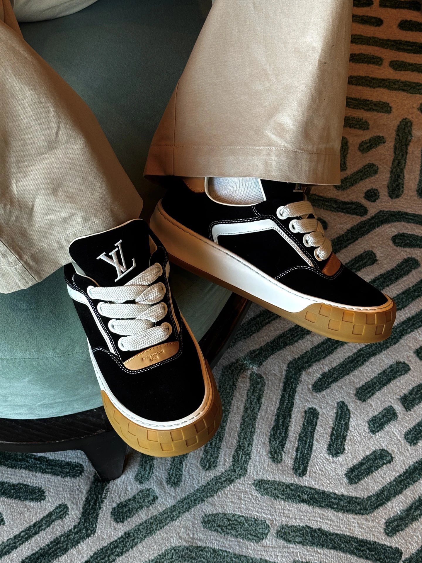 RD-S028 · Suede Biscuit-Sole Trainer showcase view 7
