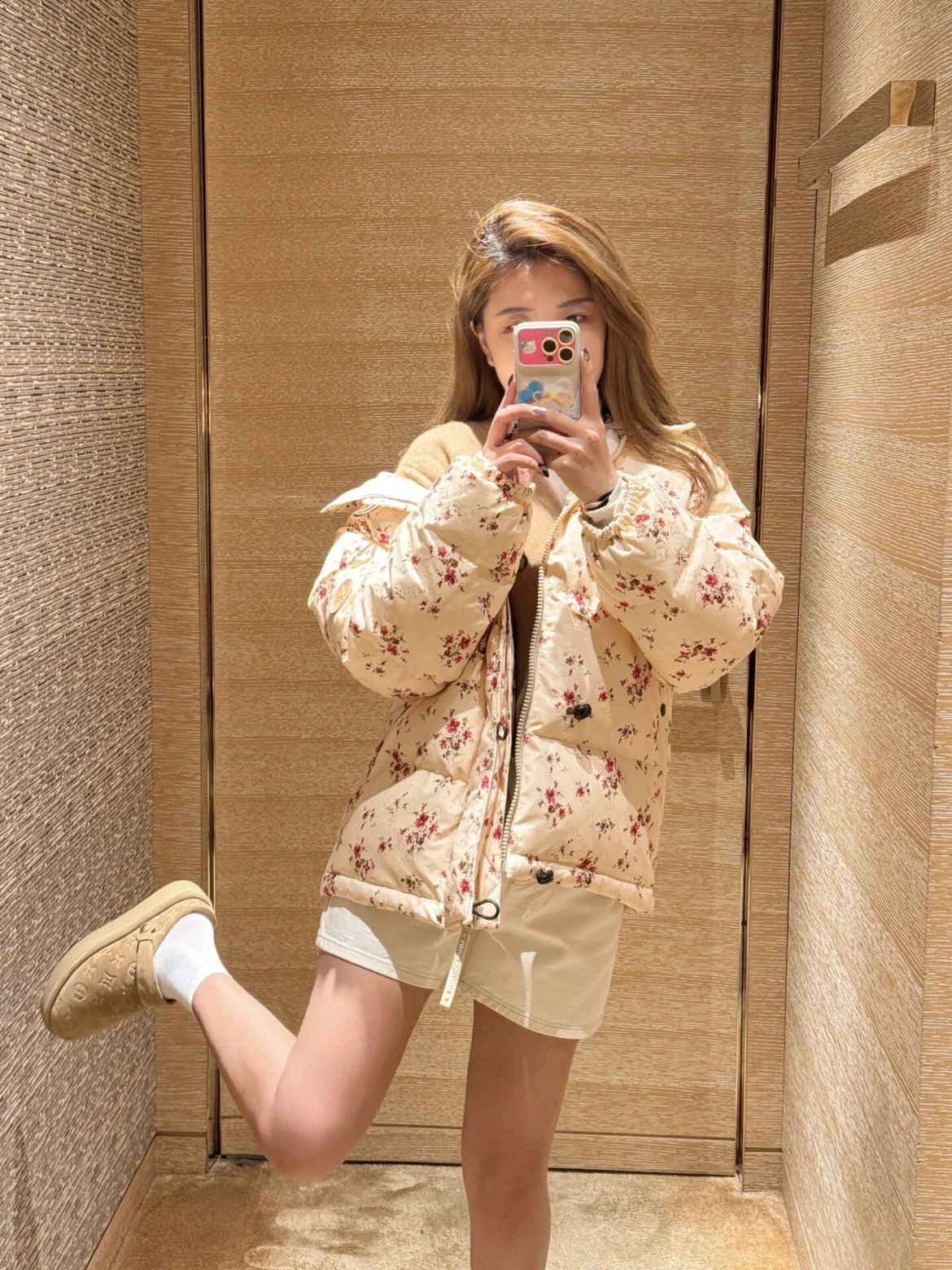 RD-S010 · Khaki Monogram Leather Clog showcase view 4