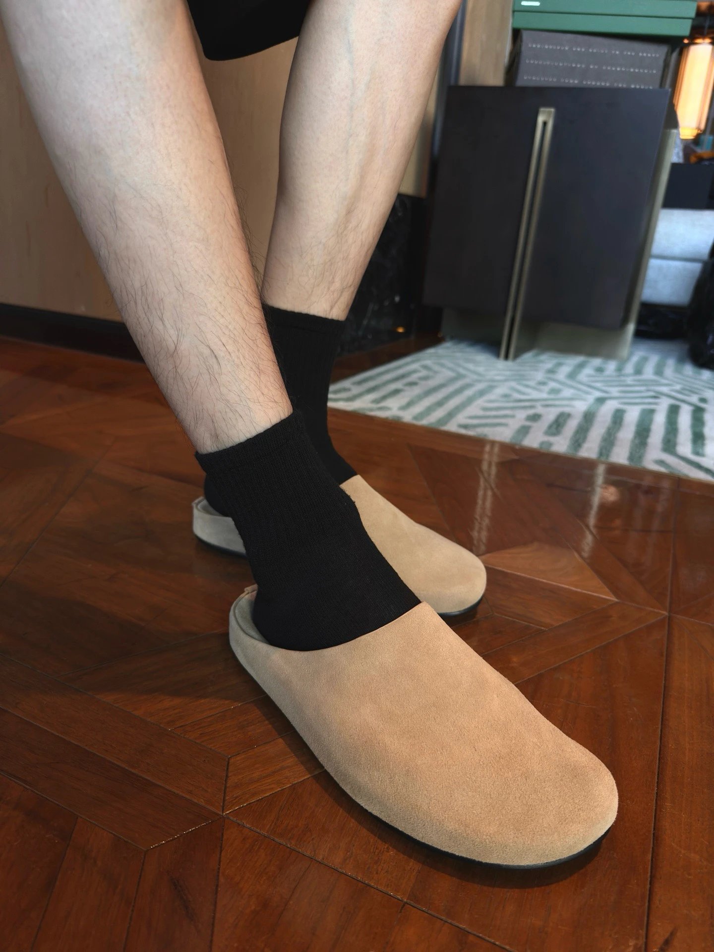 RD-S033 · Hudson Suede Slip-On Clog showcase view 6
