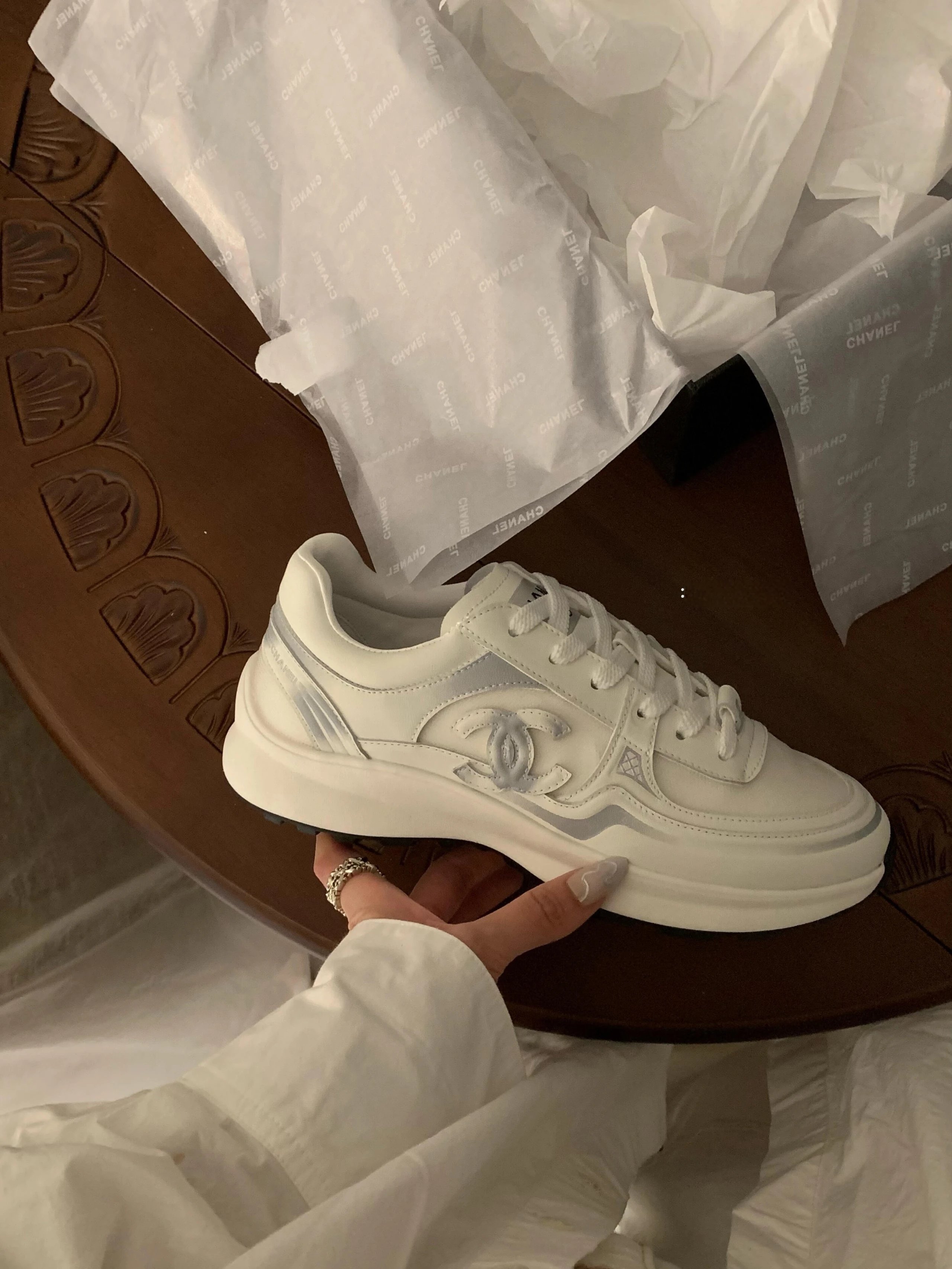 RD-S035 · Sculpted Calfskin and Mesh Trainer showcase view 5