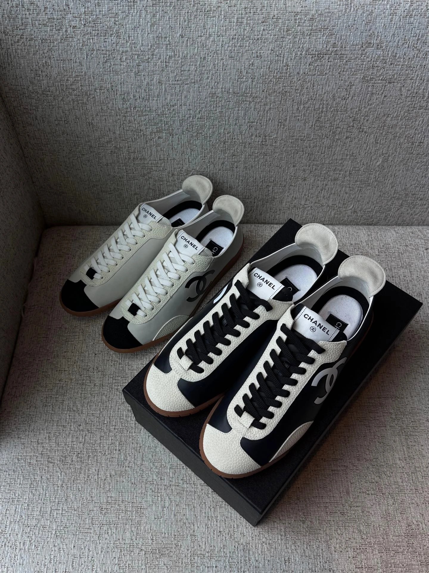 RD-S001 · Two-Tone Calfskin Court Trainer showcase view 2