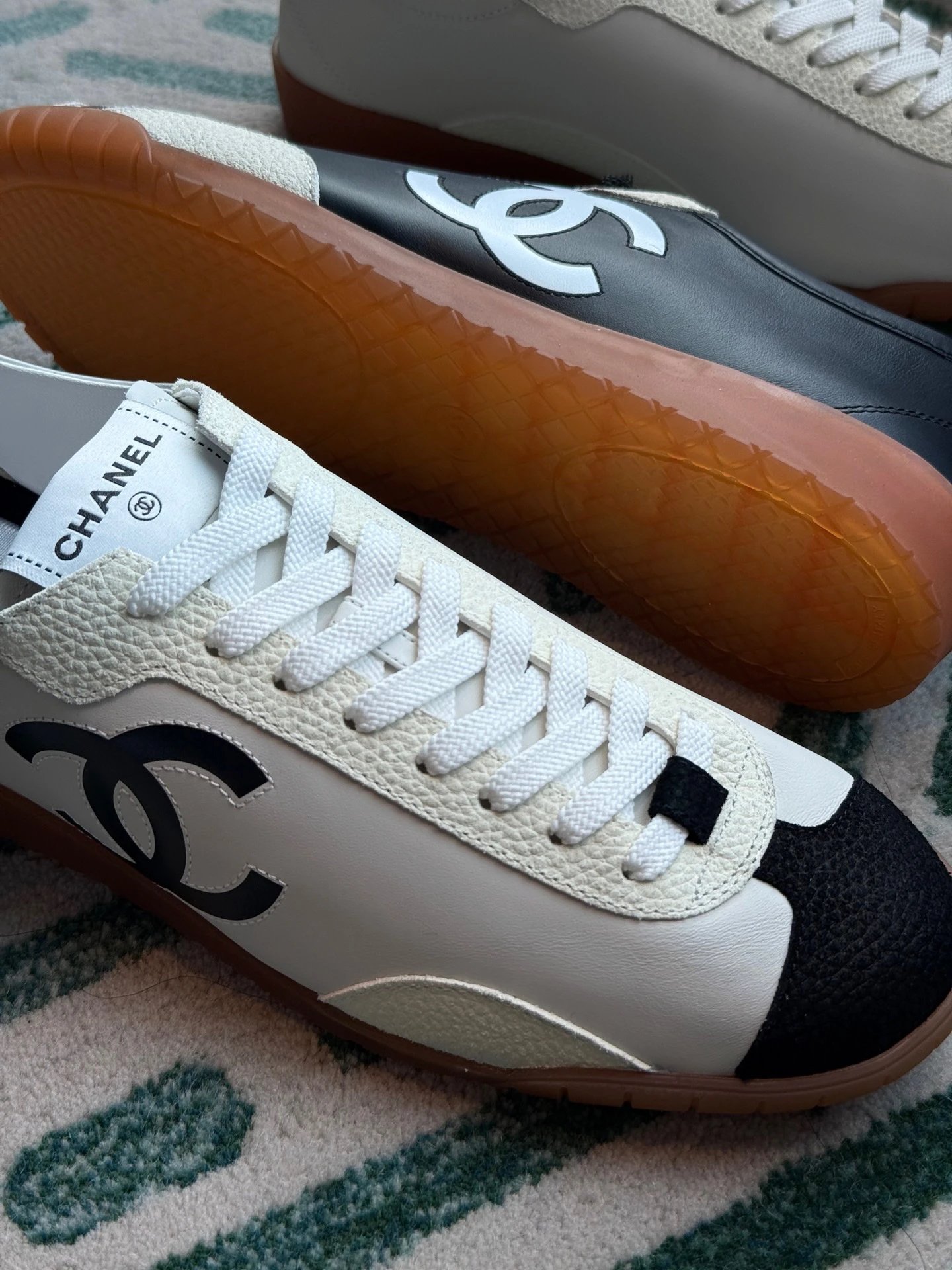 RD-S001 · Two-Tone Calfskin Court Trainer showcase view 5