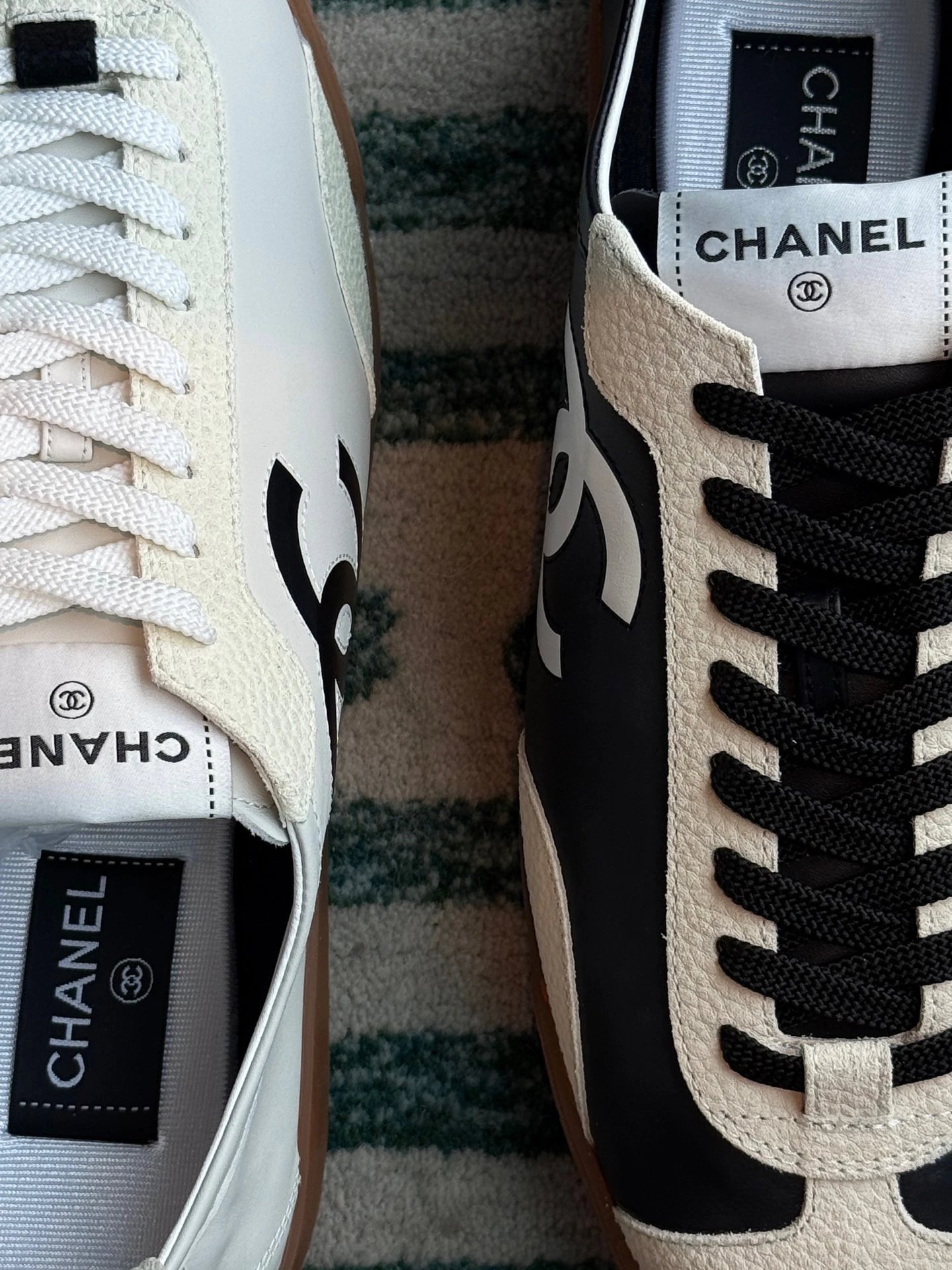 RD-S001 · Two-Tone Calfskin Court Trainer showcase view 1