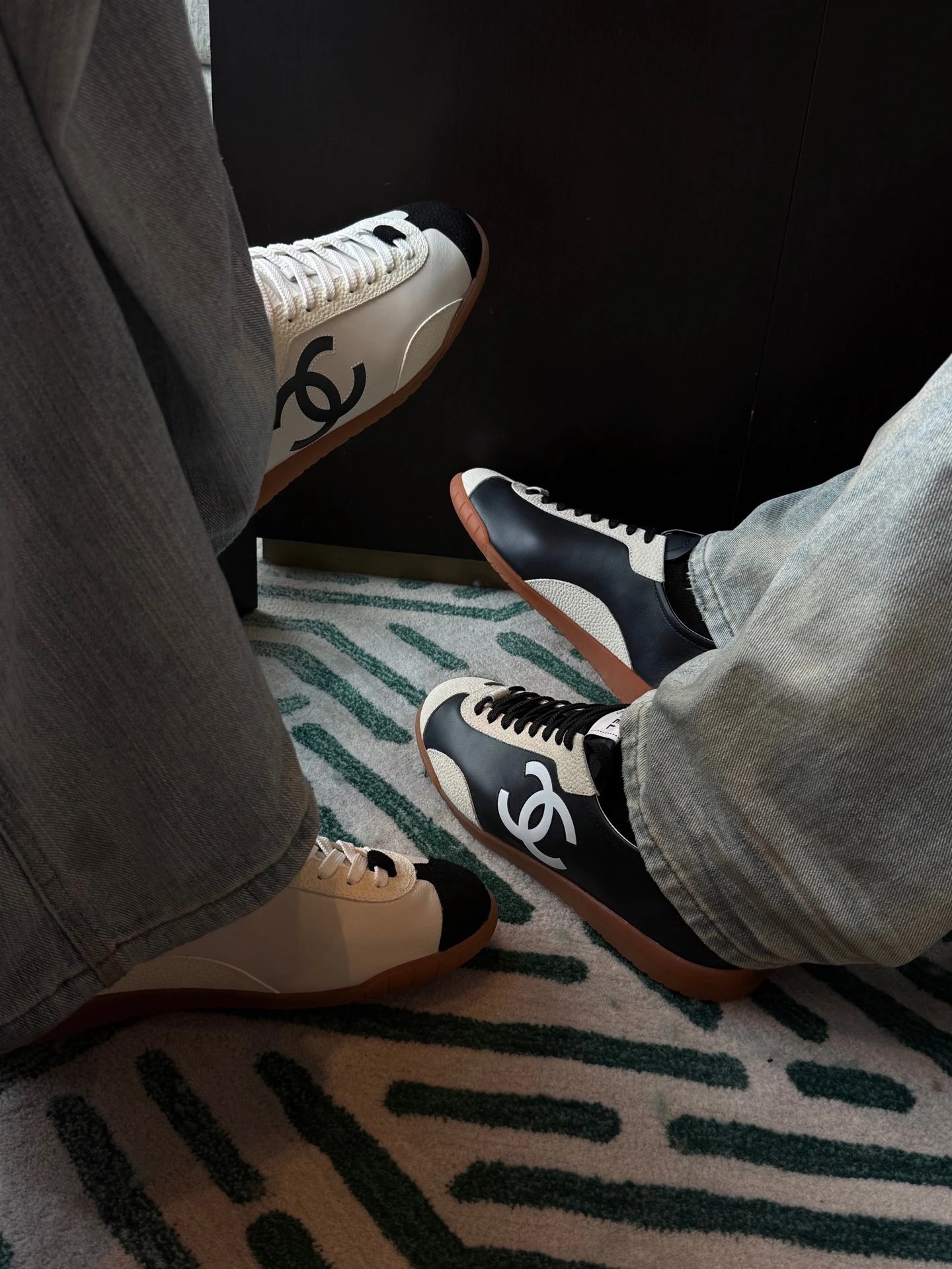 RD-S001 · Two-Tone Calfskin Court Trainer showcase view 3