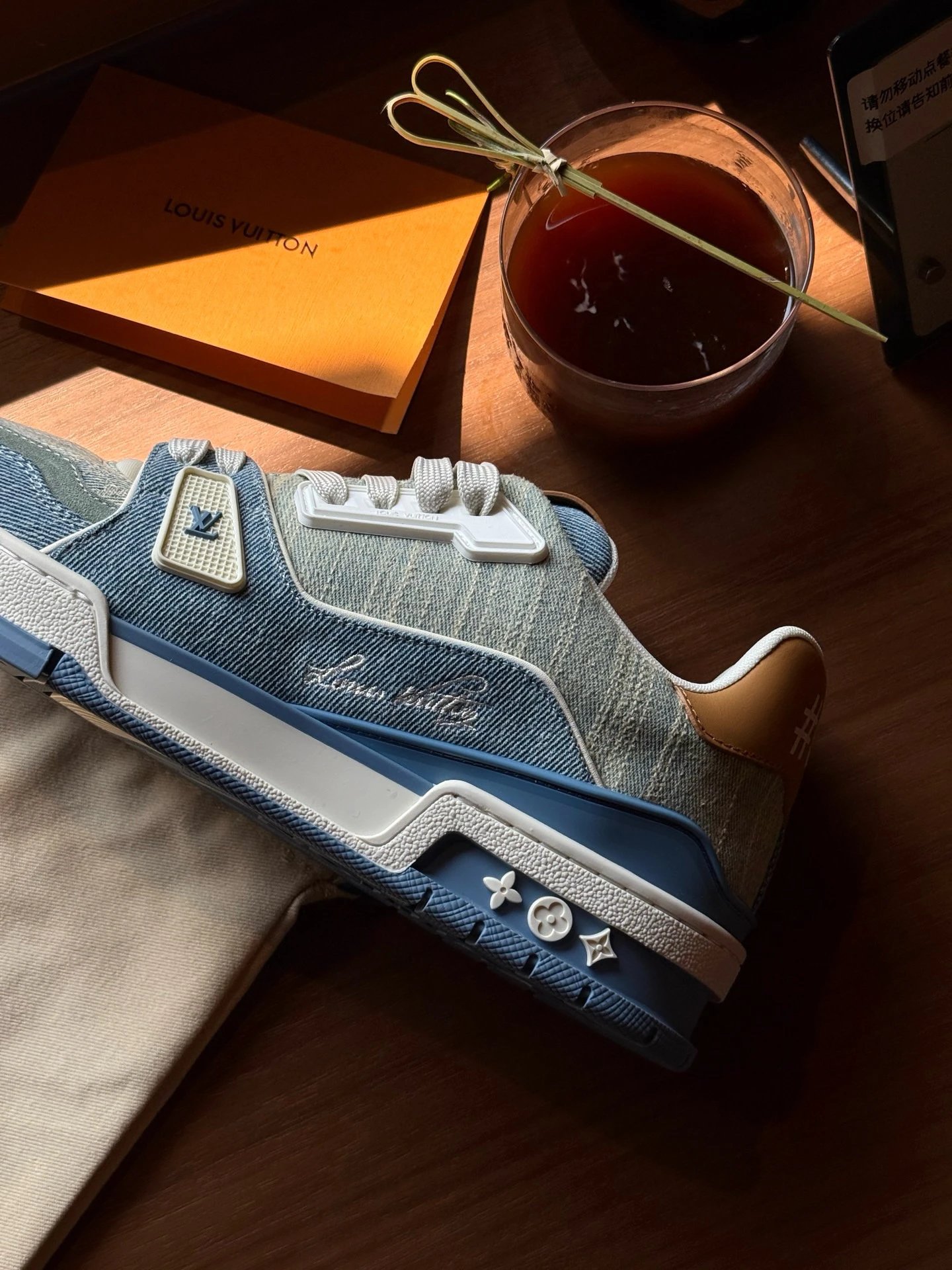 RD-S002 · Trainer Patchwork Denim Sneakers showcase view 5