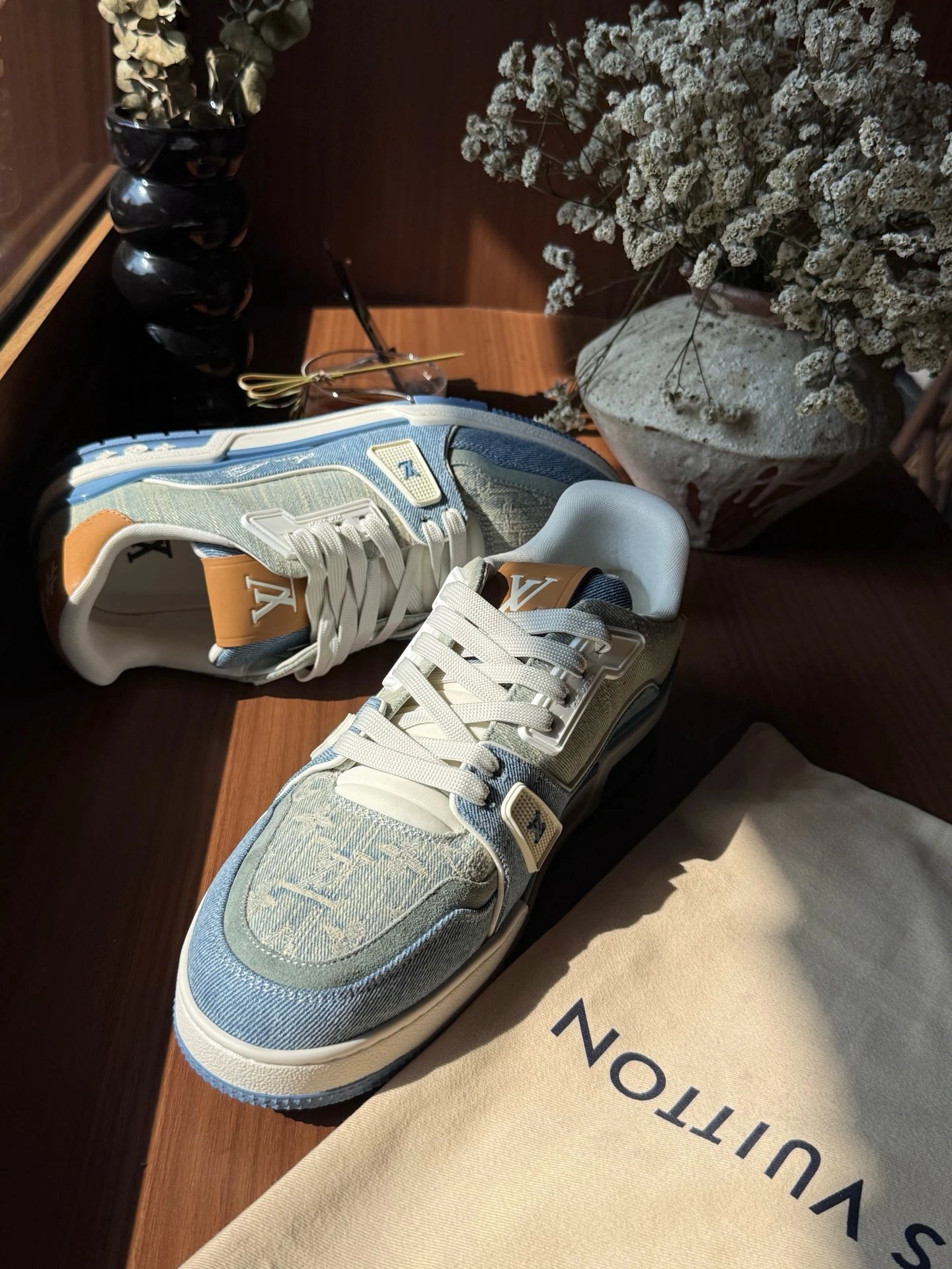 RD-S002 · Trainer Patchwork Denim Sneakers showcase view 6