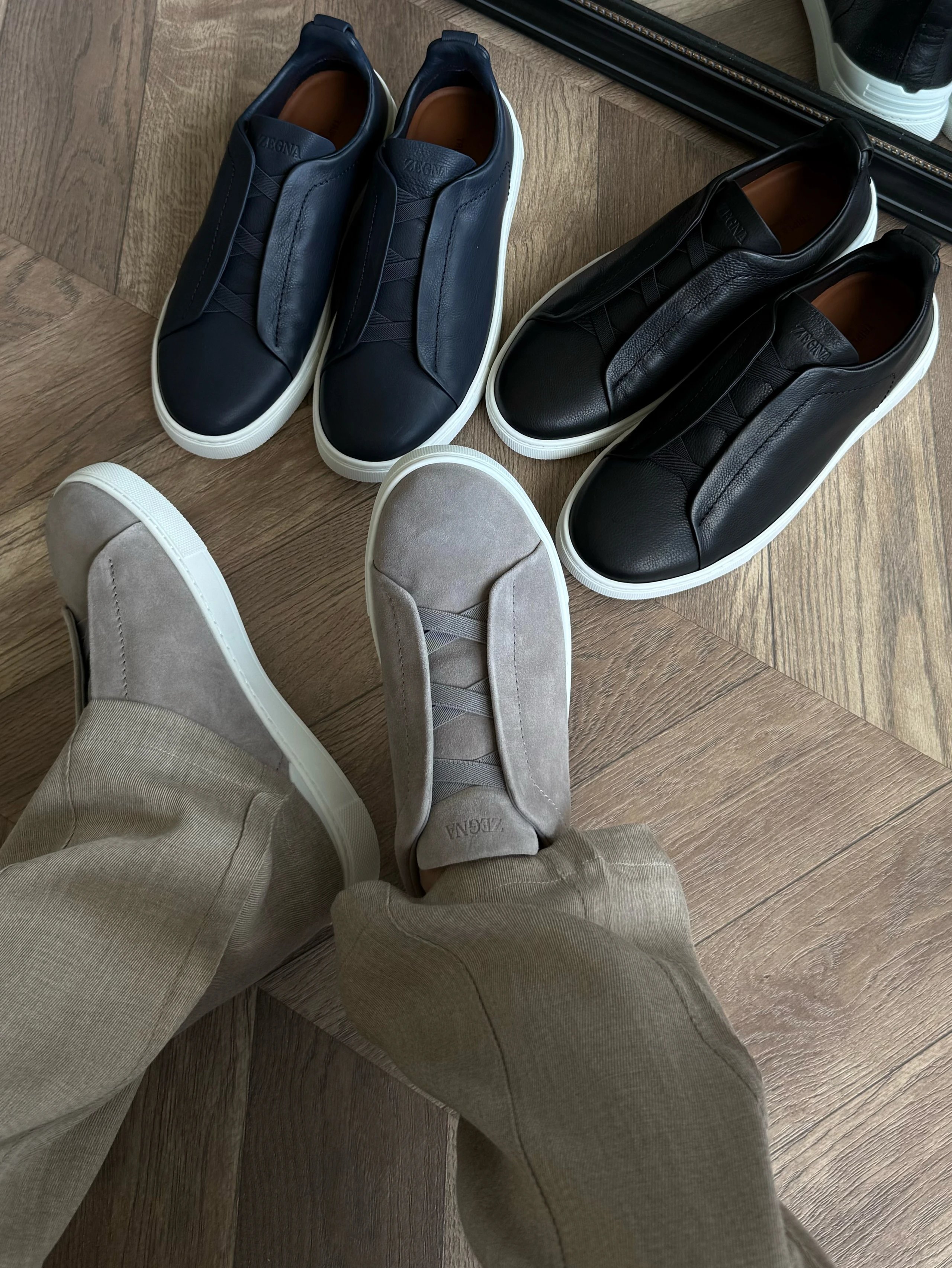 RD-S003 · Triple Stitch Slip-On Sneakers showcase view 3